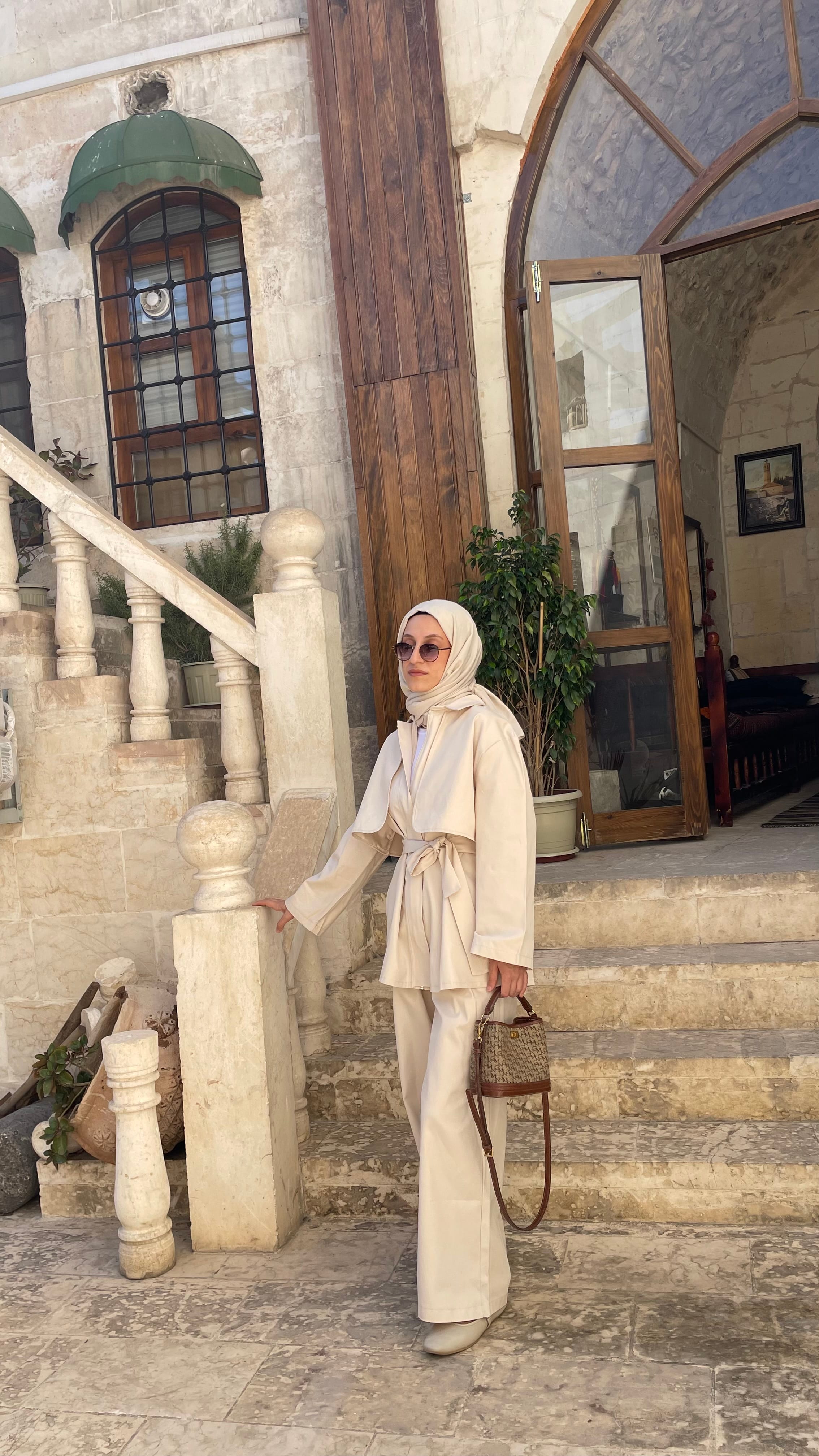 Wooden Gabardin Pantolon Takım