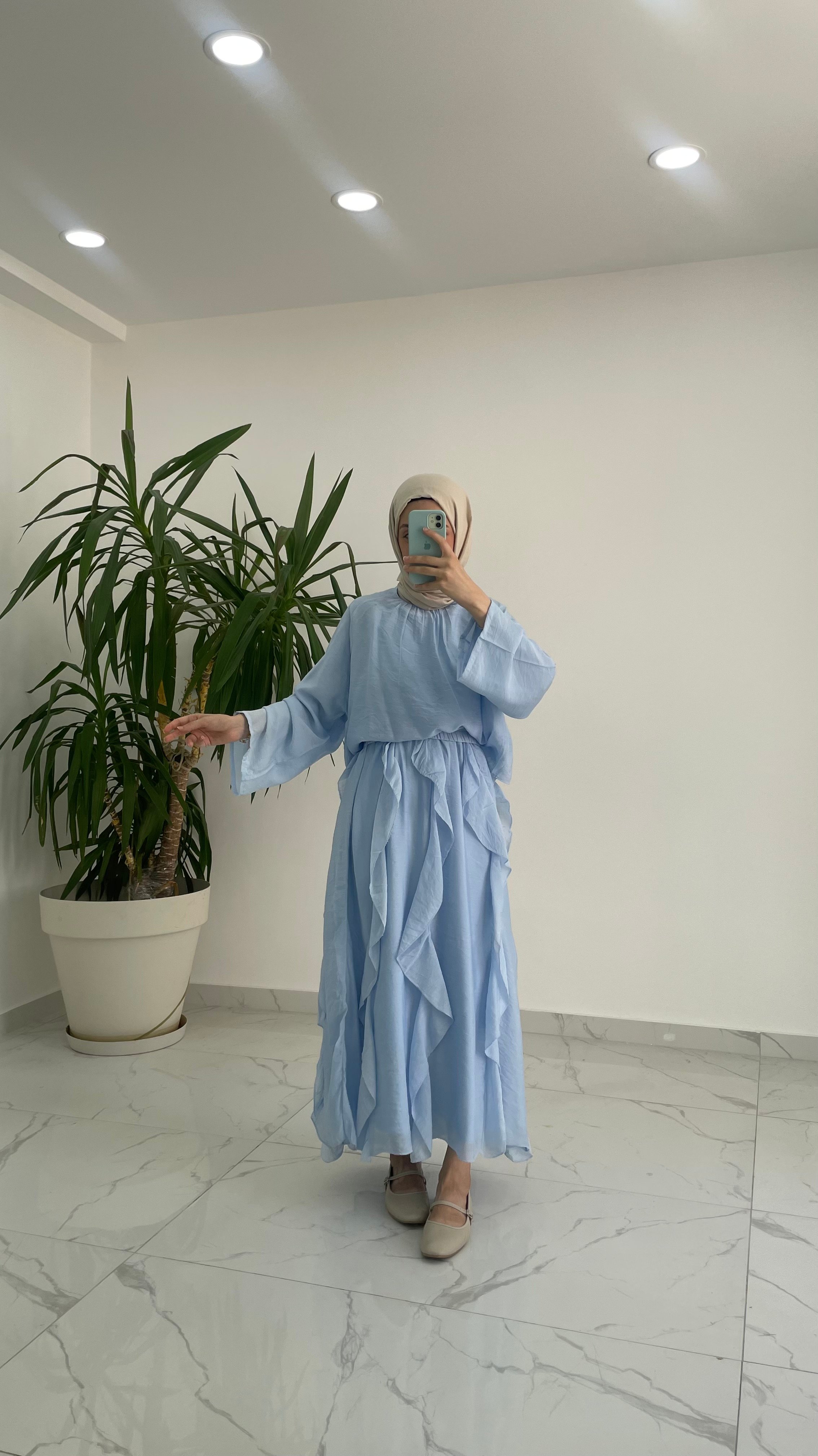 Liana Eteği Fırfırlı Takım