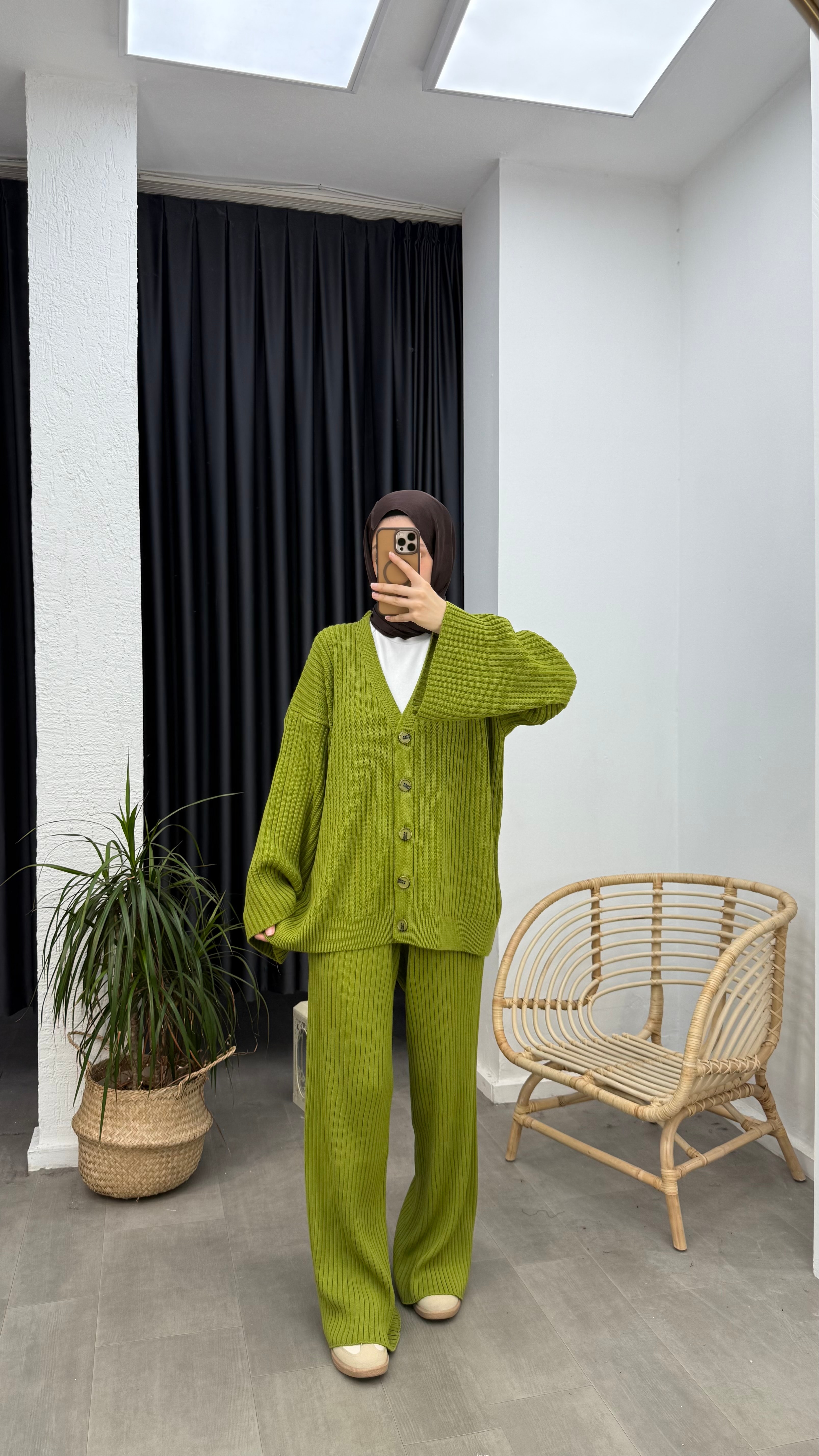 Melody İkili Triko Takım - Yeşil