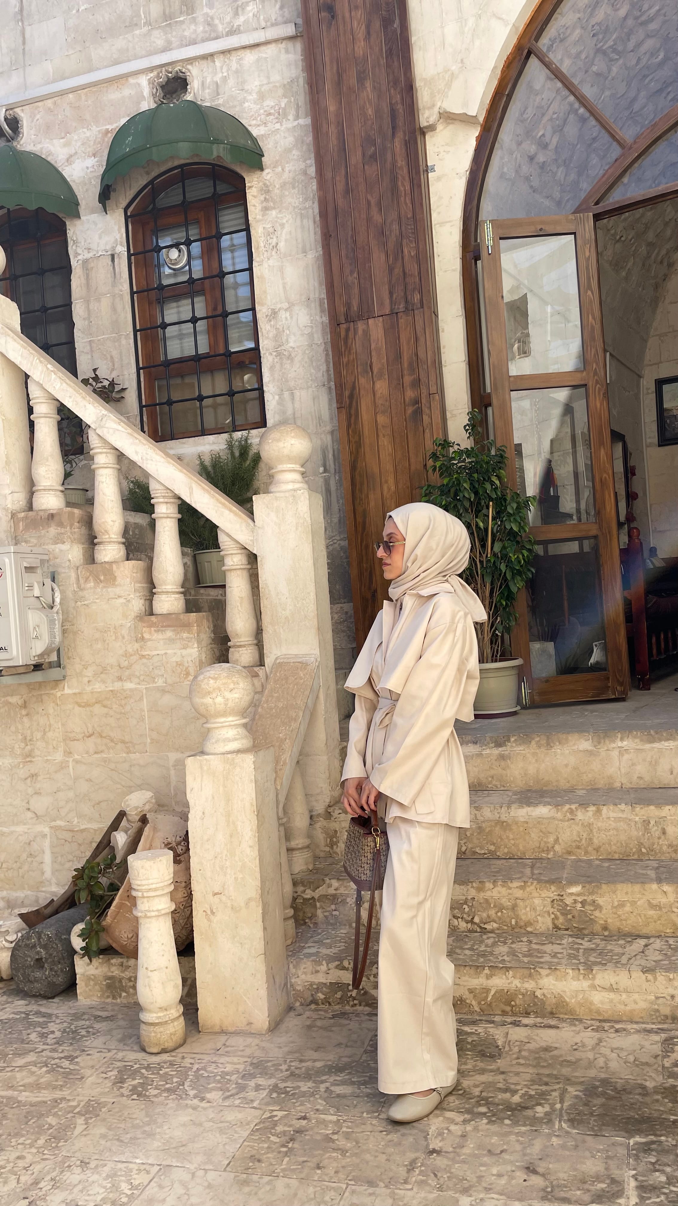 Wooden Gabardin Pantolon Takım