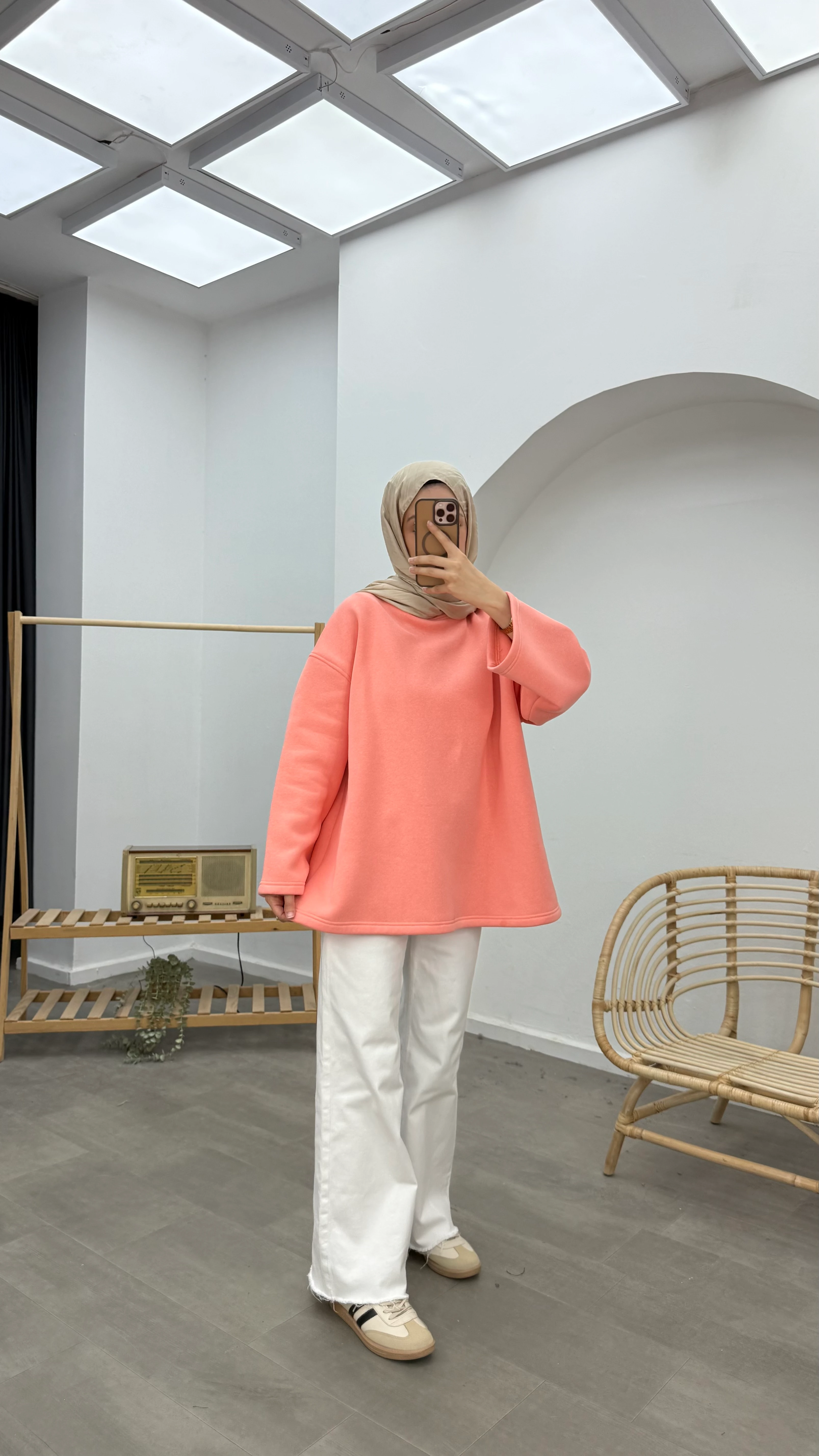Basic Oversize Sweatshirt - Yavru Ağzı