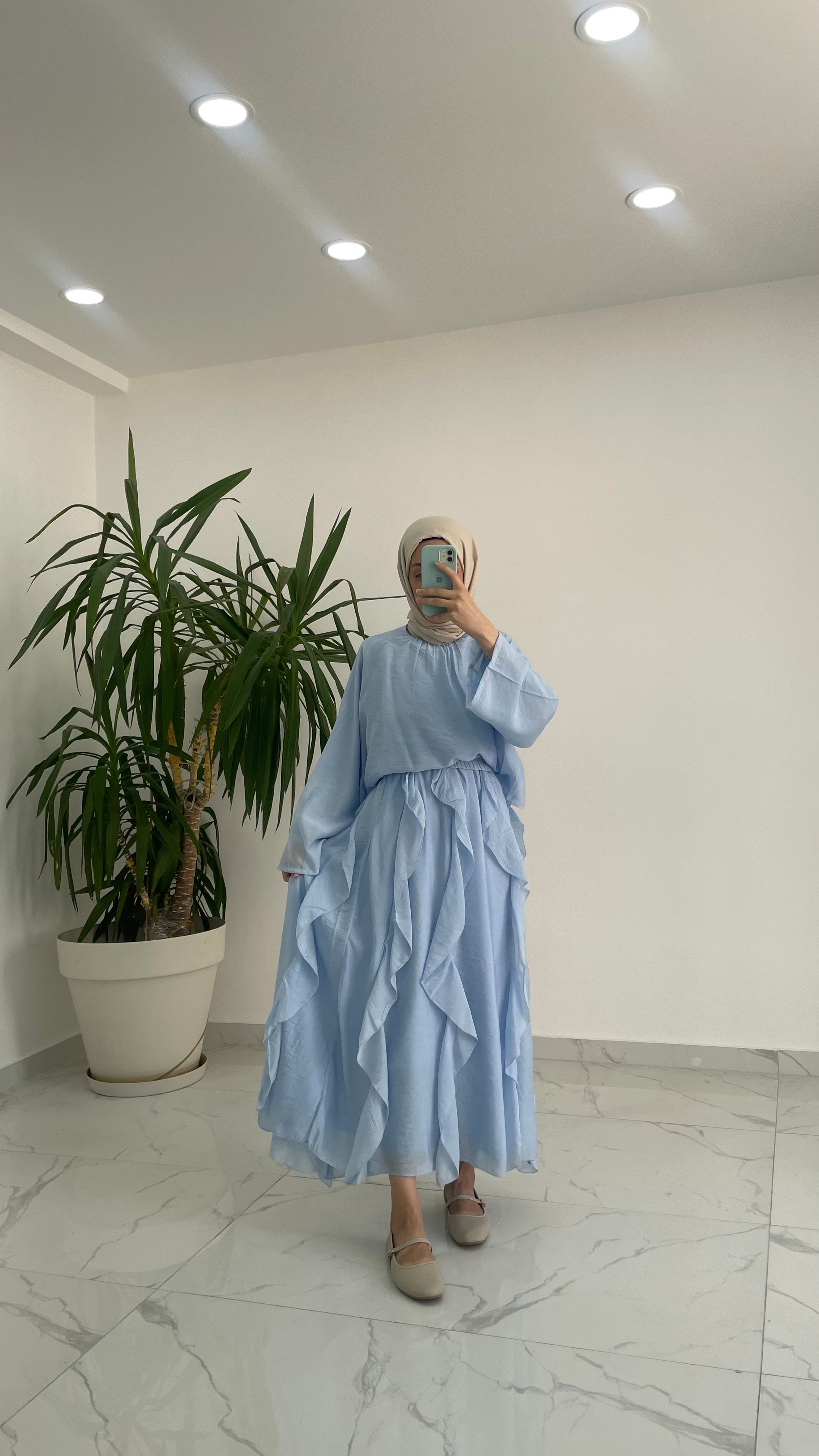 Liana Eteği Fırfırlı Takım