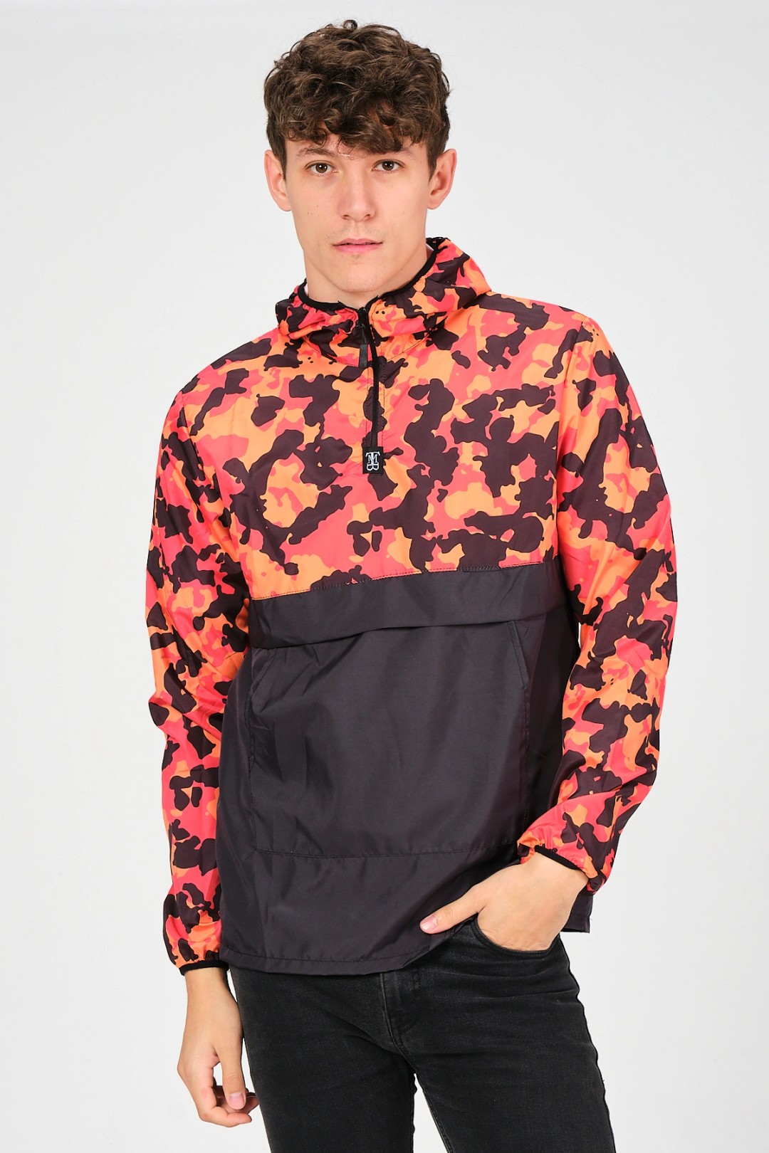 Puma orange sales camo windbreaker