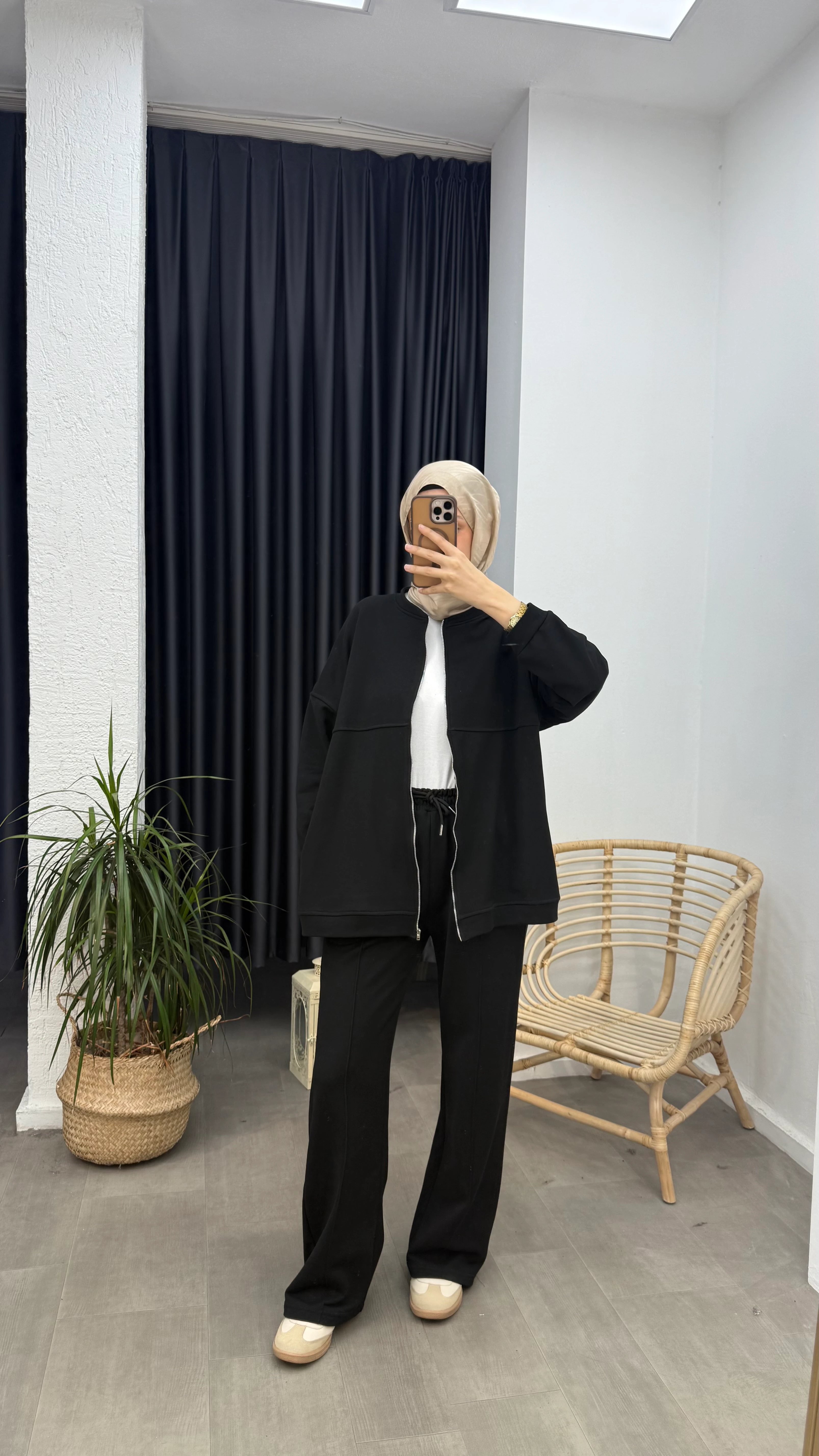 Nova Üç İplik İkili Takım - Siyah