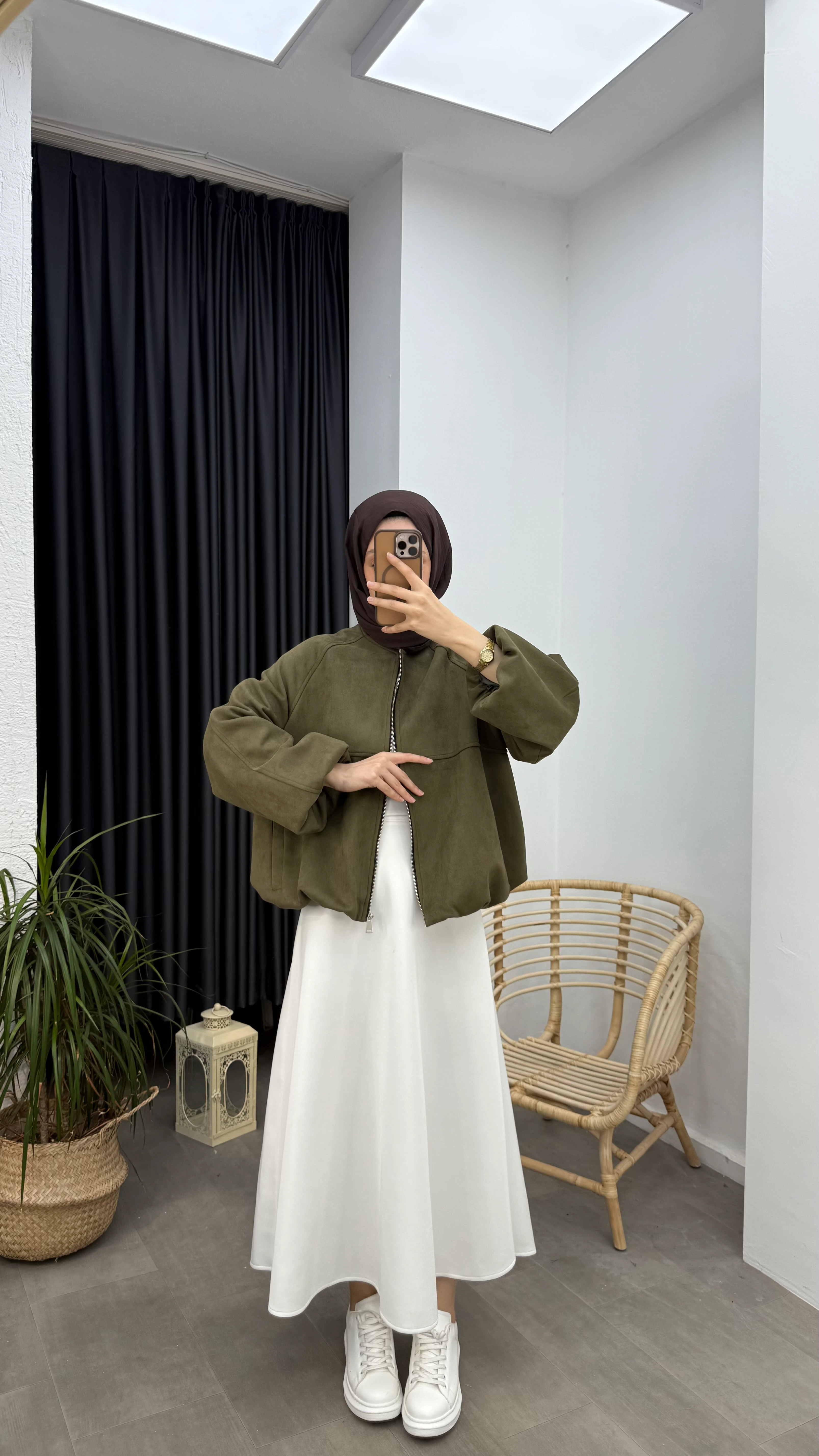 ZR Model Süet Bomber Ceket