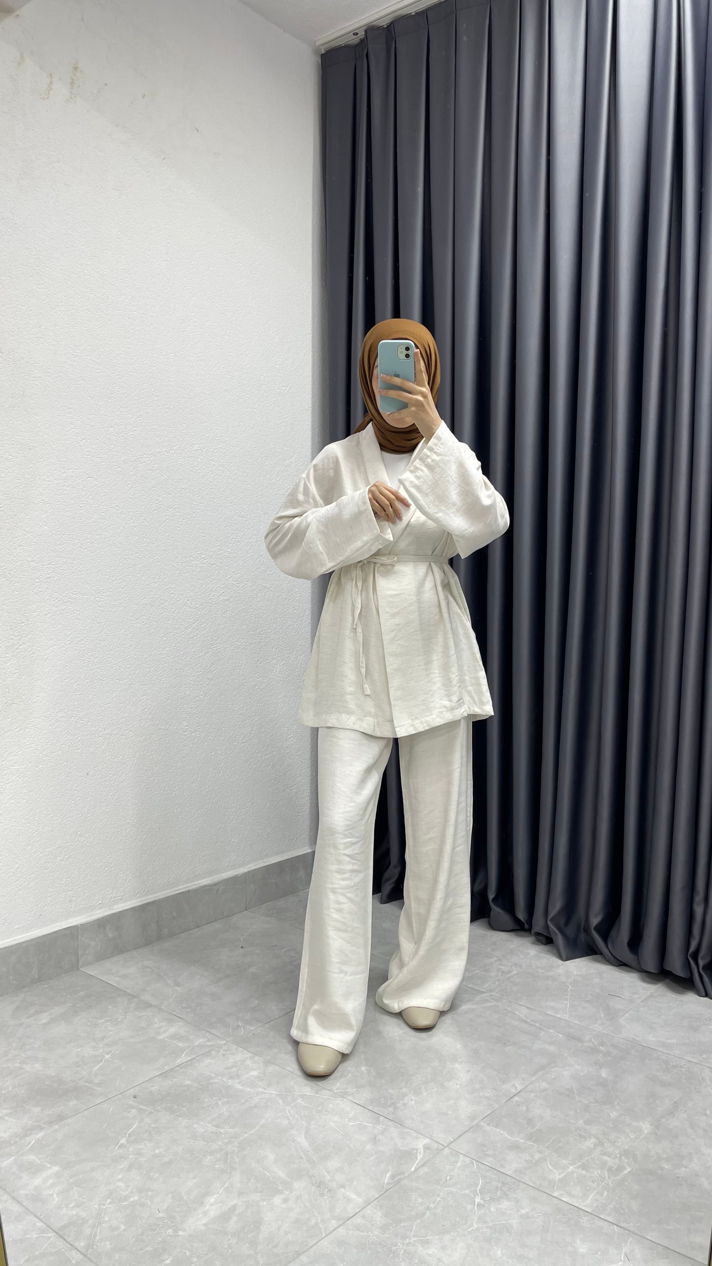 Kimono Pantolon İkili Takım