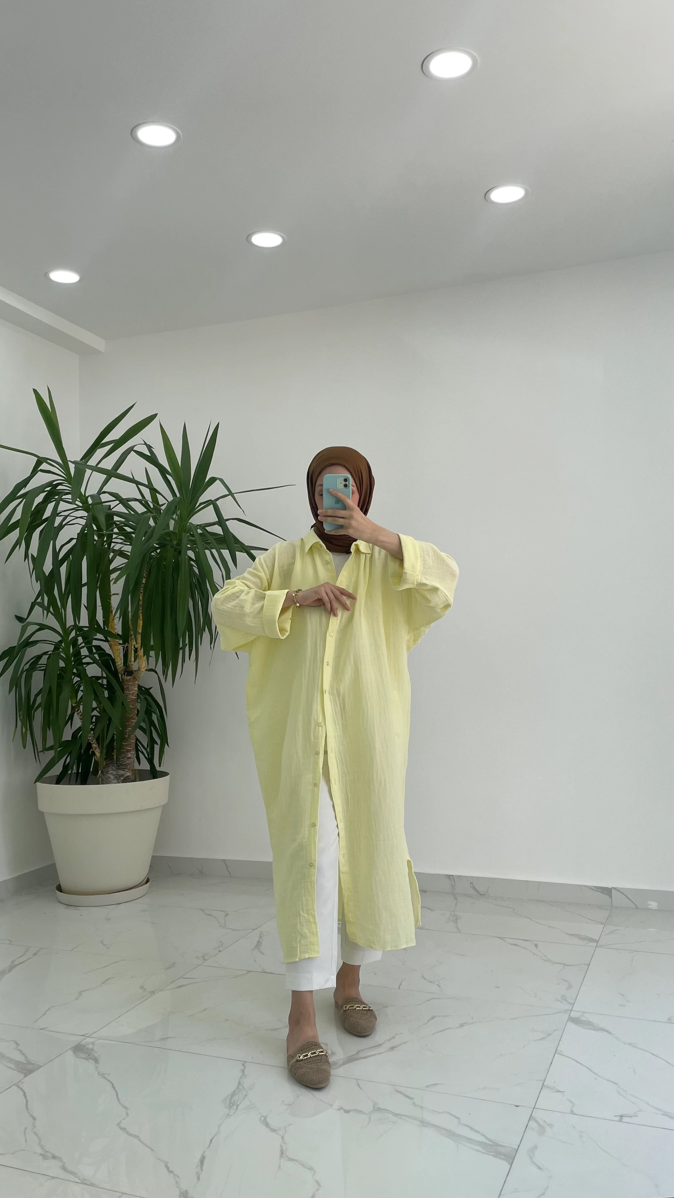 Tina Müslin Gömlek Elbise