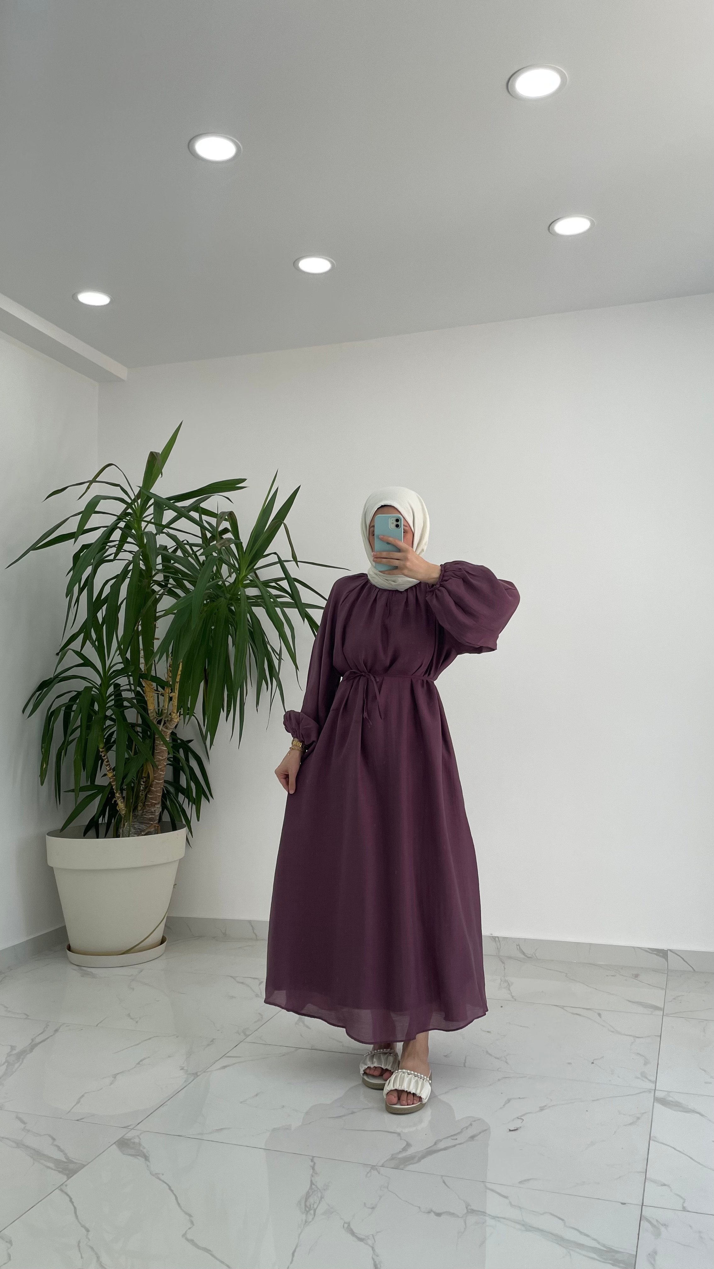 Lilyum Bağlama Detaylı Elbise