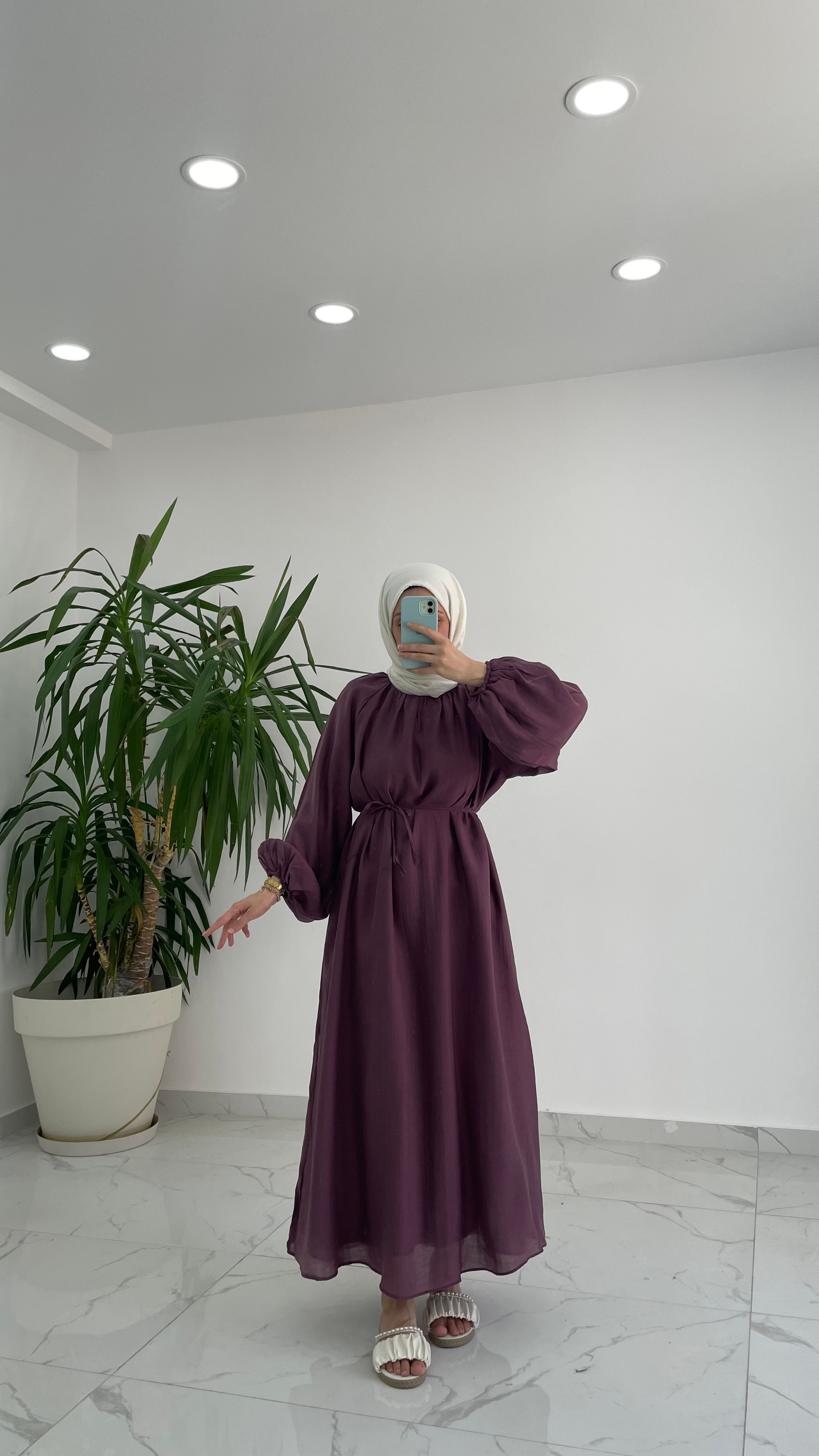 Lilyum Bağlama Detaylı Elbise