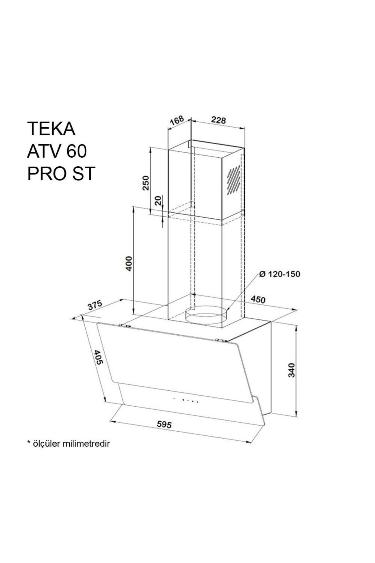 TEKA ATV 60 PRO ST GRİ DAVLUMBAZ