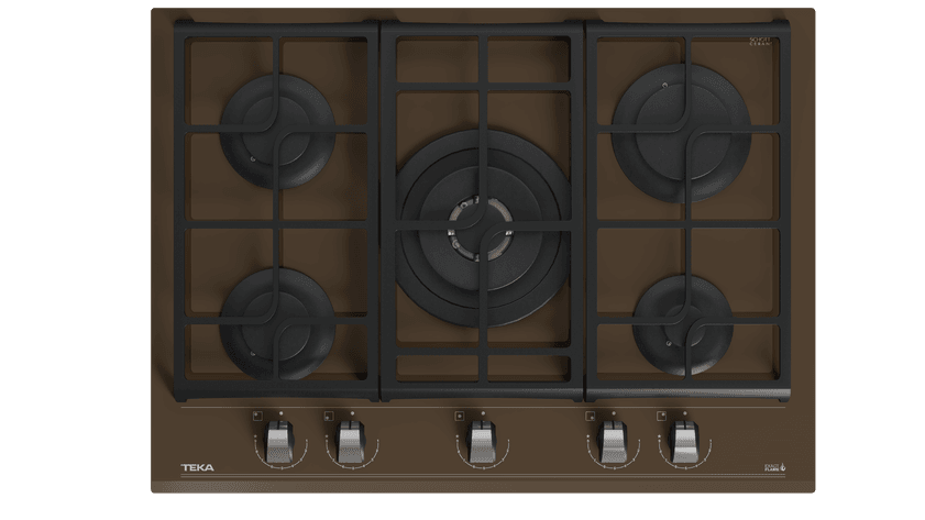 TEKA GZC 75330 XB Kahverengi ExactFlame Teknolojili 70 cm Cam Gazlı Ocak