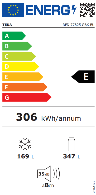 TEKA RFD 77825 GBK EU 2 Kapılı + 2 Çekmeceli Solo Buzdolabı