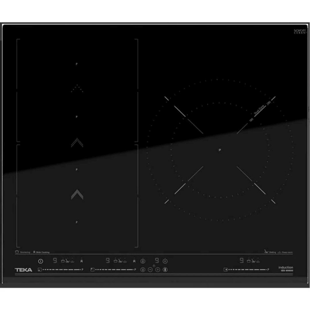 TEKA IZS 65600 3 GÖZLÜ FULL FLEX SİYAH ANKASTRE İNDÜKSİYONLU OCAK