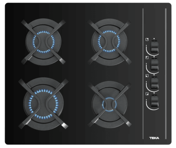 TEKA GBC 64002 BK 60 CM. 4 GÖZLÜ GAZLI ANKASTRE SİYAH OCAK