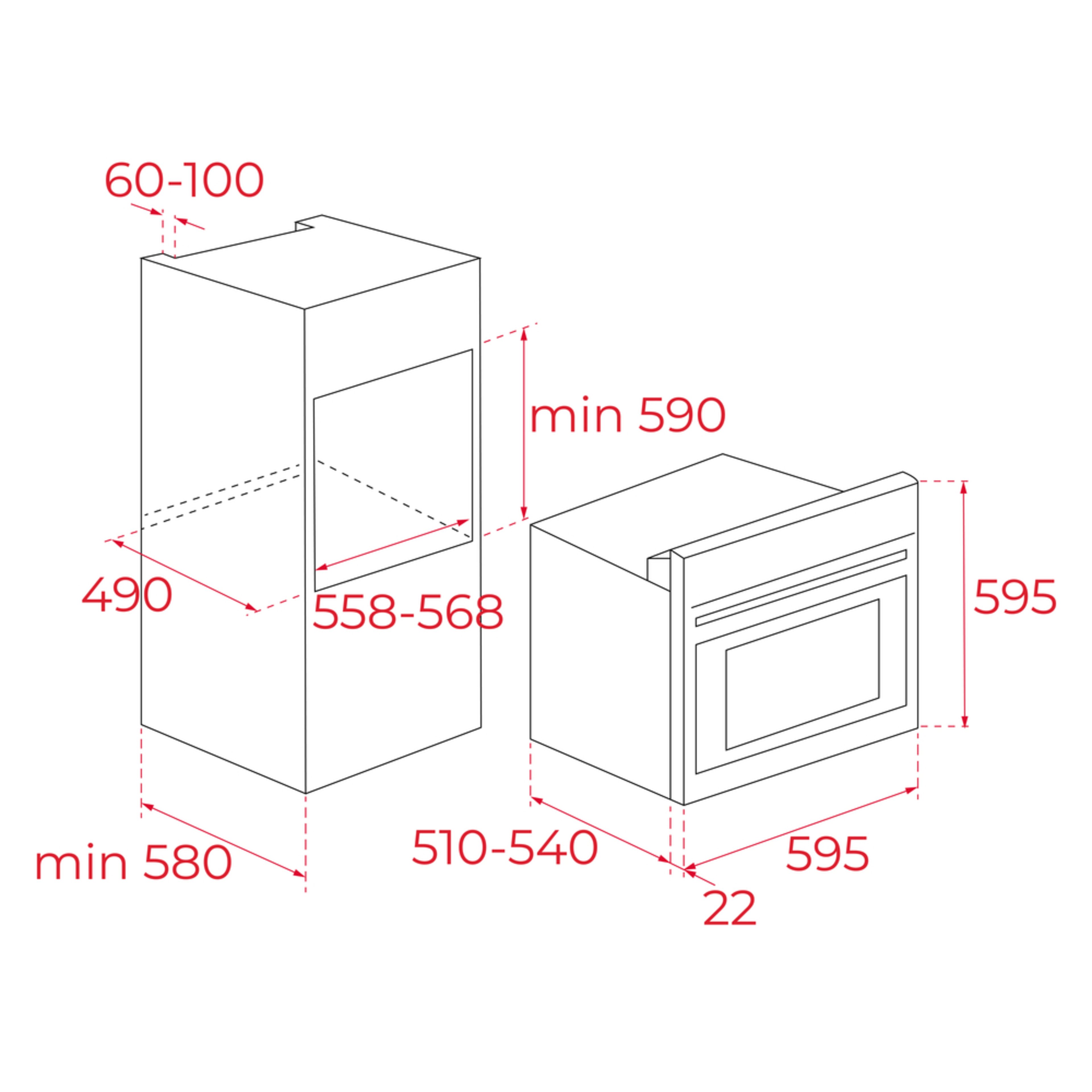 TEKA ANKASTRE GRİ SET 9 [ HAK 625 ST FIRIN + GBE 64002 ST ANKASTRE OCAK + DLV 68660 ST DAVLUMBAZ ]