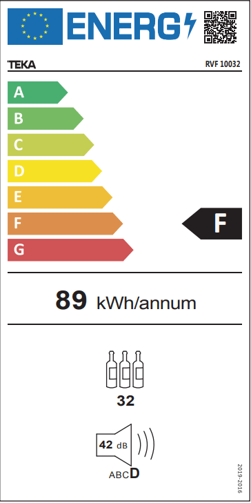 TEKA RVF 10032 GBK 32 Şişe Kapasiteli Solo Şarap Soğutucusu