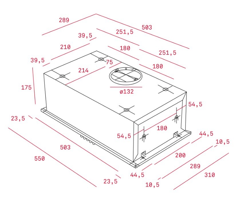 TEKA GFH 55 ANKASTRE GÖMÜLEBİLİR INOX ASPİRATÖR