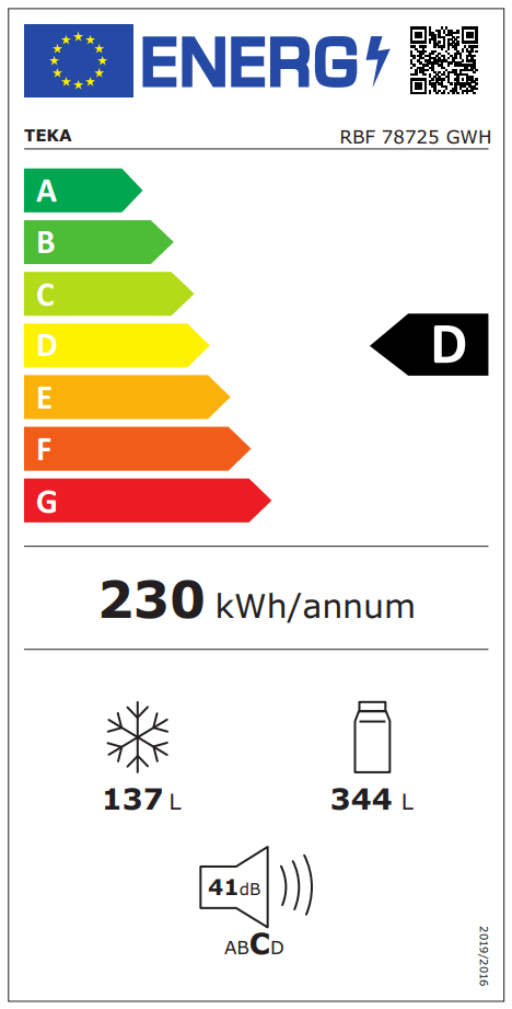 TEKA RBF 78725 GWH - 2 Bağımsız Devreli LongLife No Frost