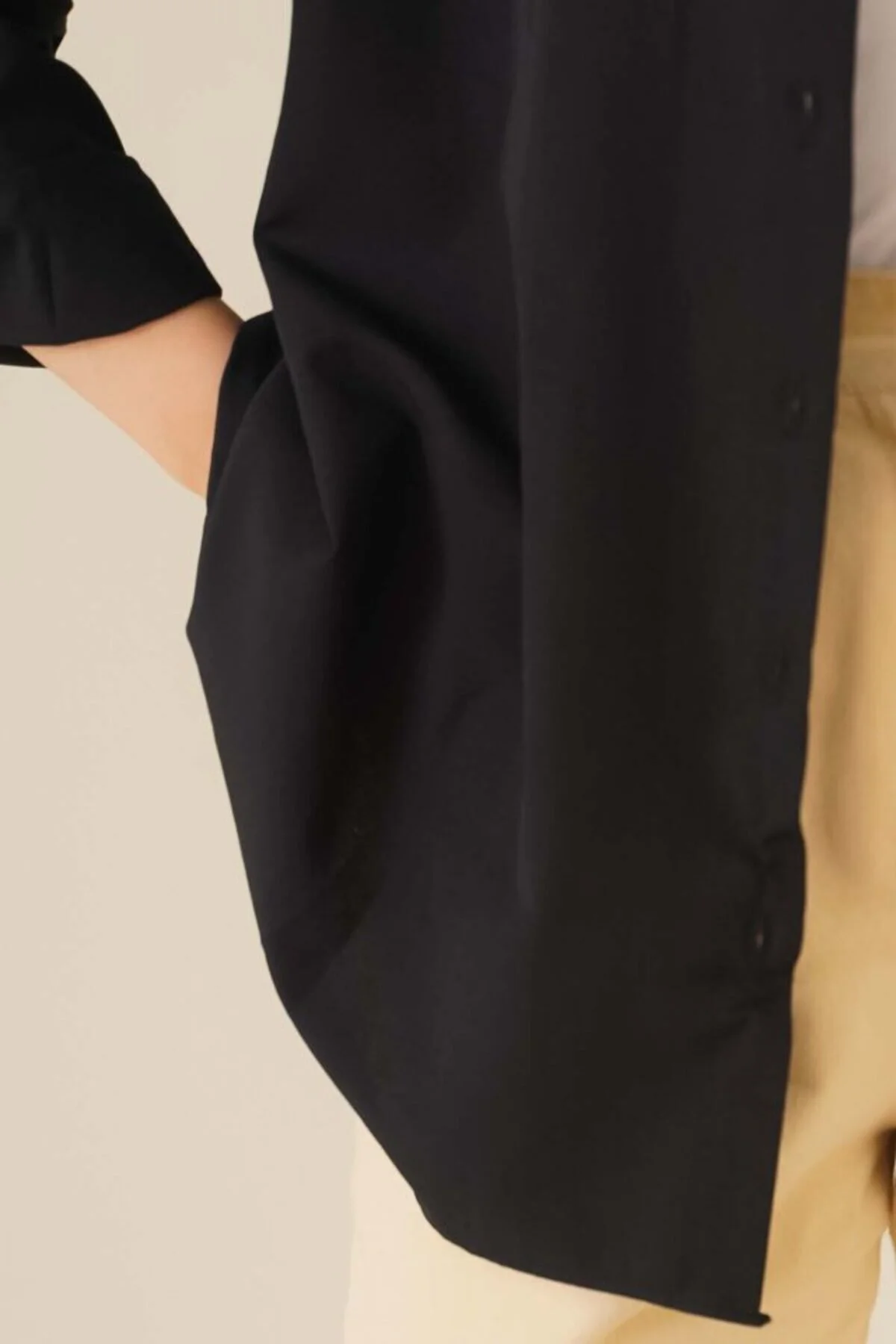 Oversize Basic Tesettür Gömlek
