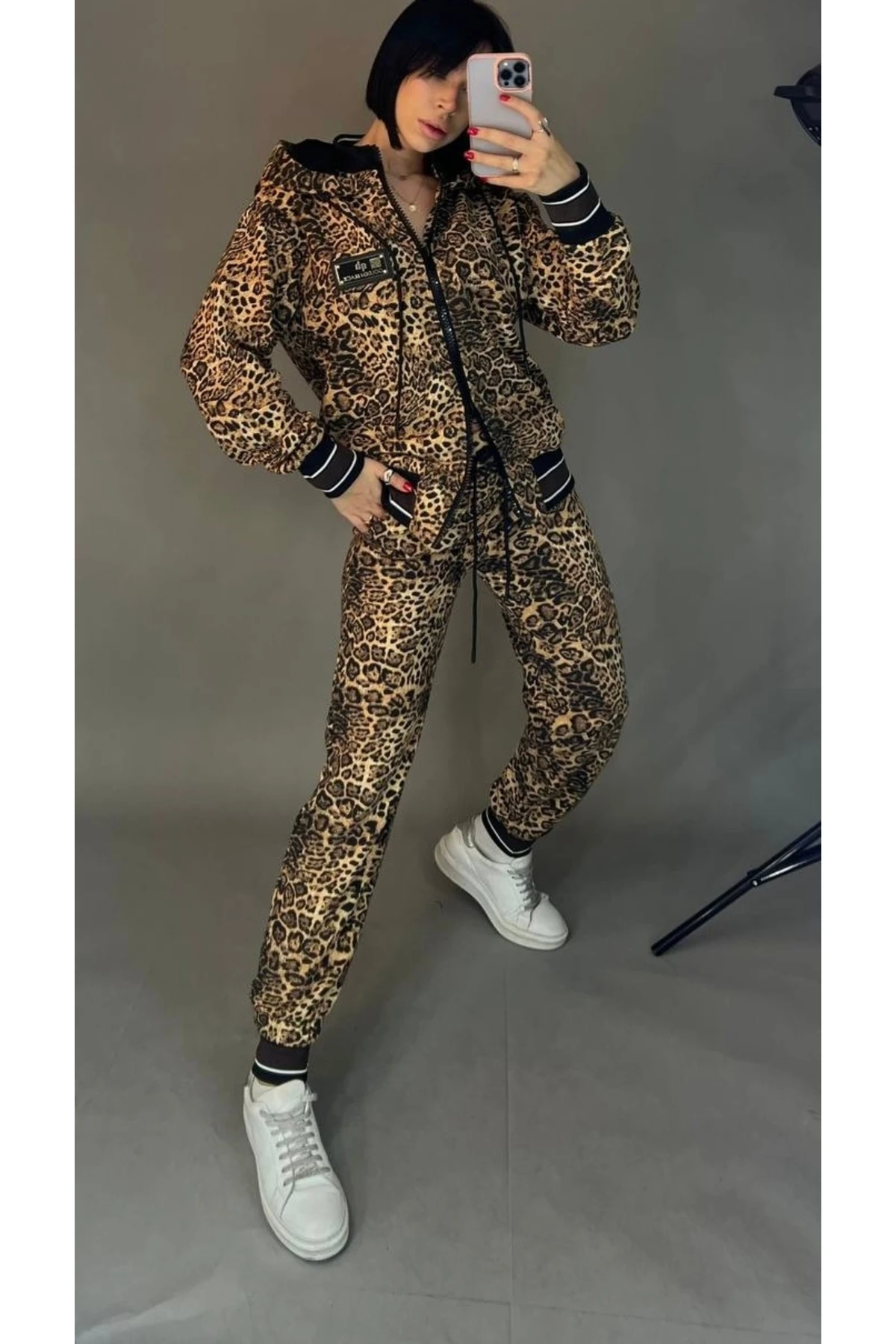 Kadın Eşofman Takım Fermuarlı Rahat Kalıp Spor Model