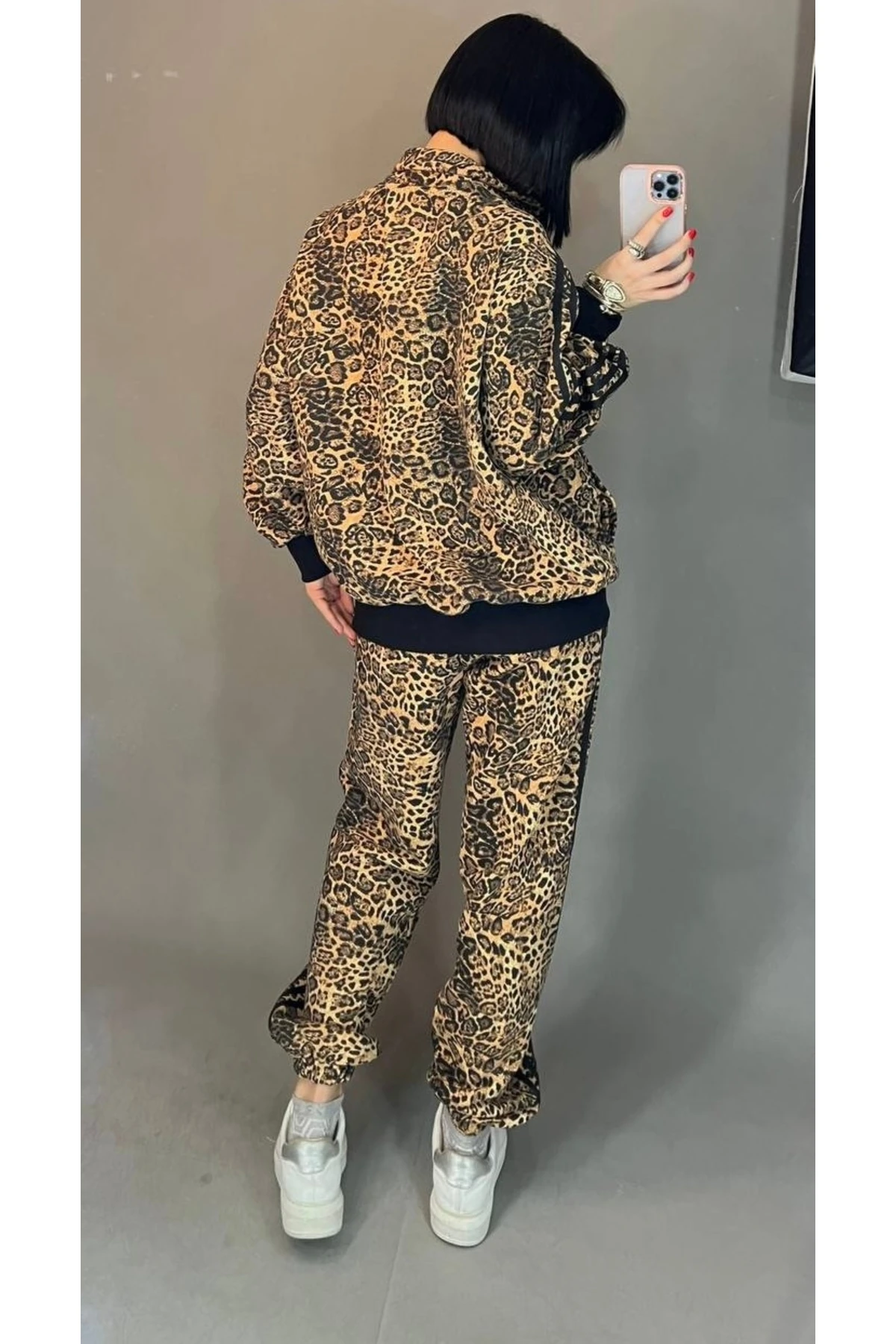 Kadın Eşofman Takım Fermuarlı Rahat Kalıp Spor Model