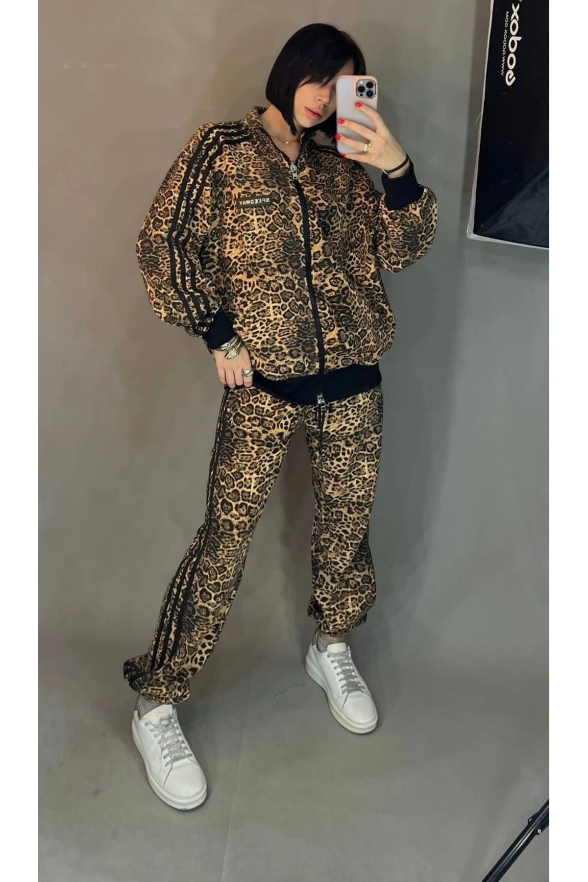 Kadın Eşofman Takım Fermuarlı Rahat Kalıp Spor Model