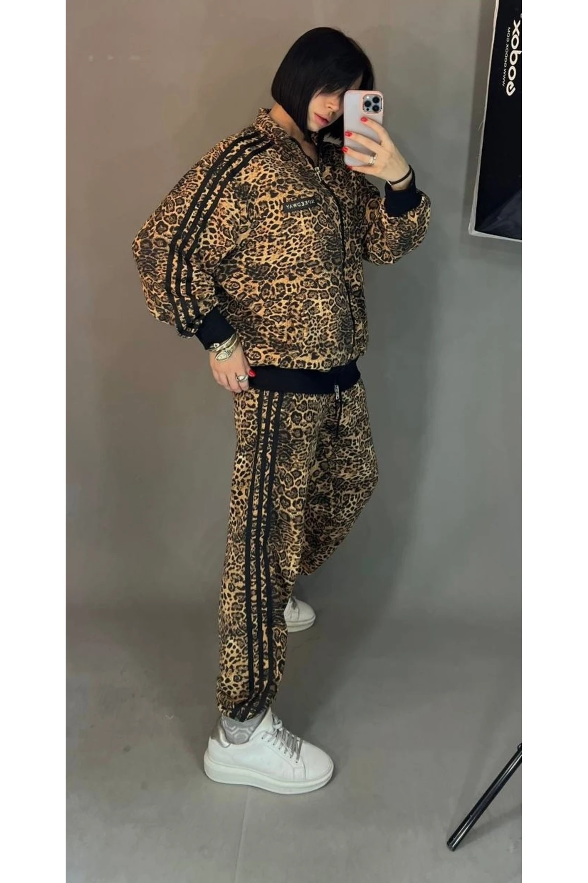 Kadın Eşofman Takım Fermuarlı Rahat Kalıp Spor Model