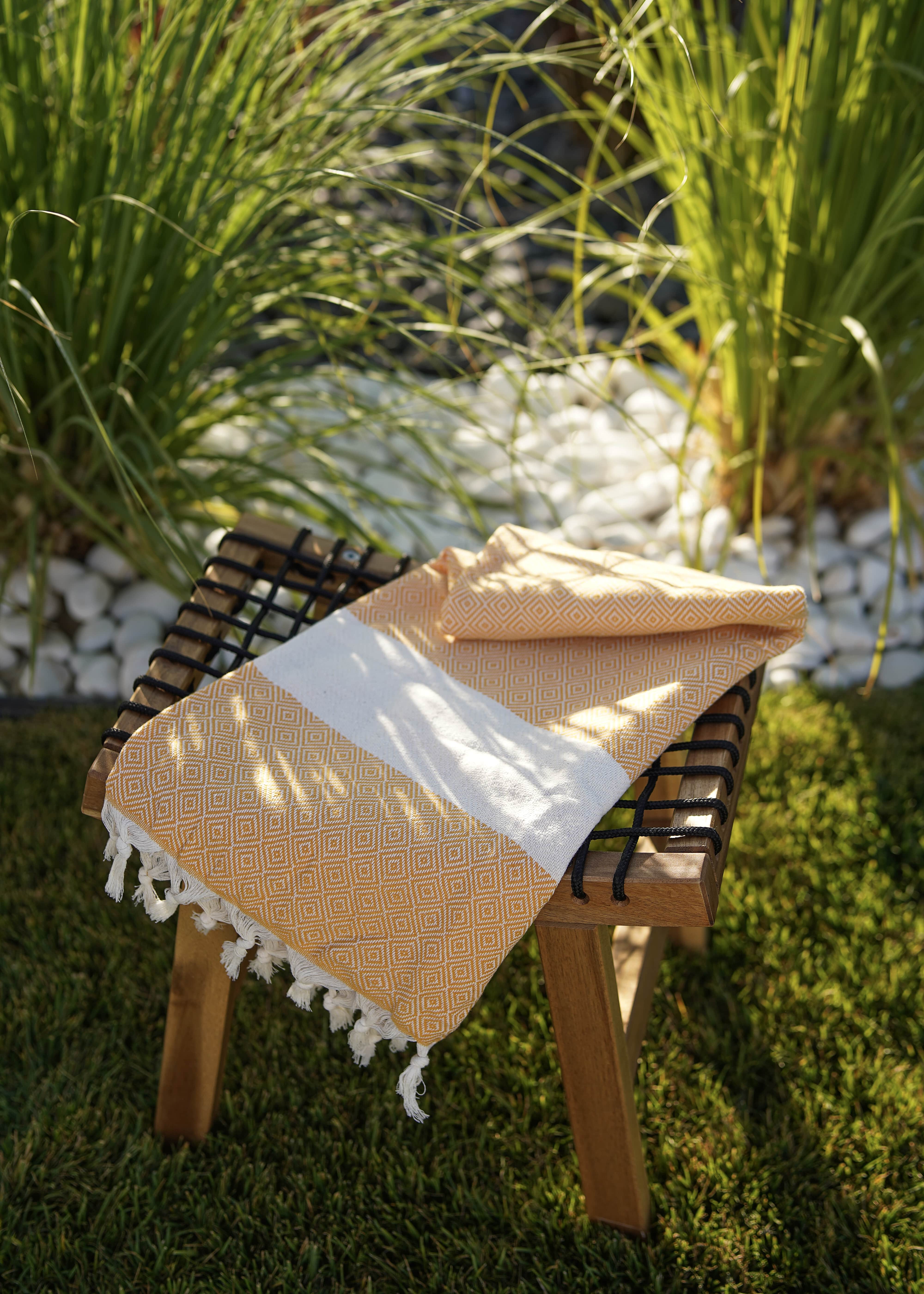 Doğal Pamuk Elmas Desenli Peştemal Banyo – Hamam – Plaj Havlusu 100x 180 cm (Aurea Koleksiyonu)