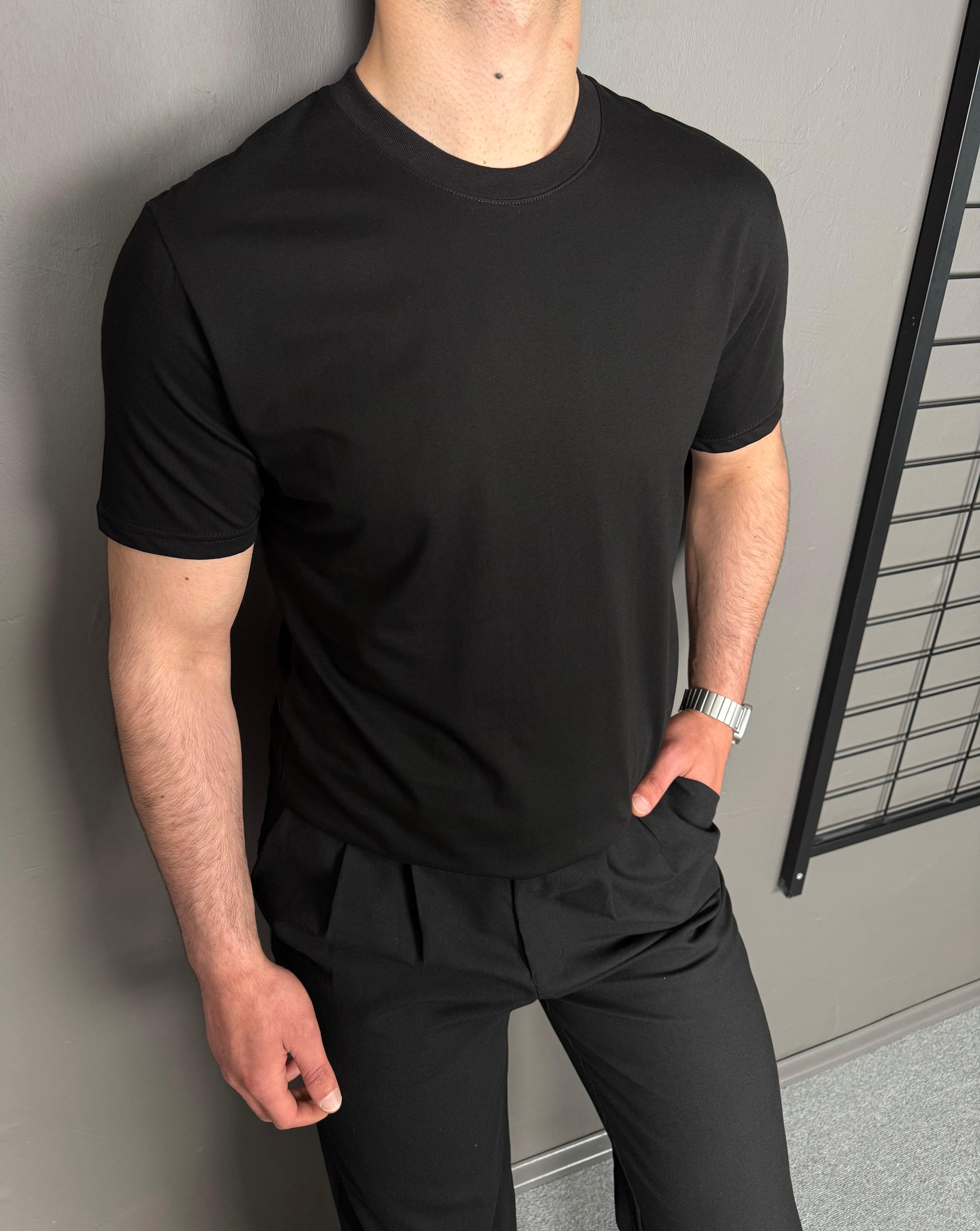 Slim Fit Basic Likralı T-Shirt