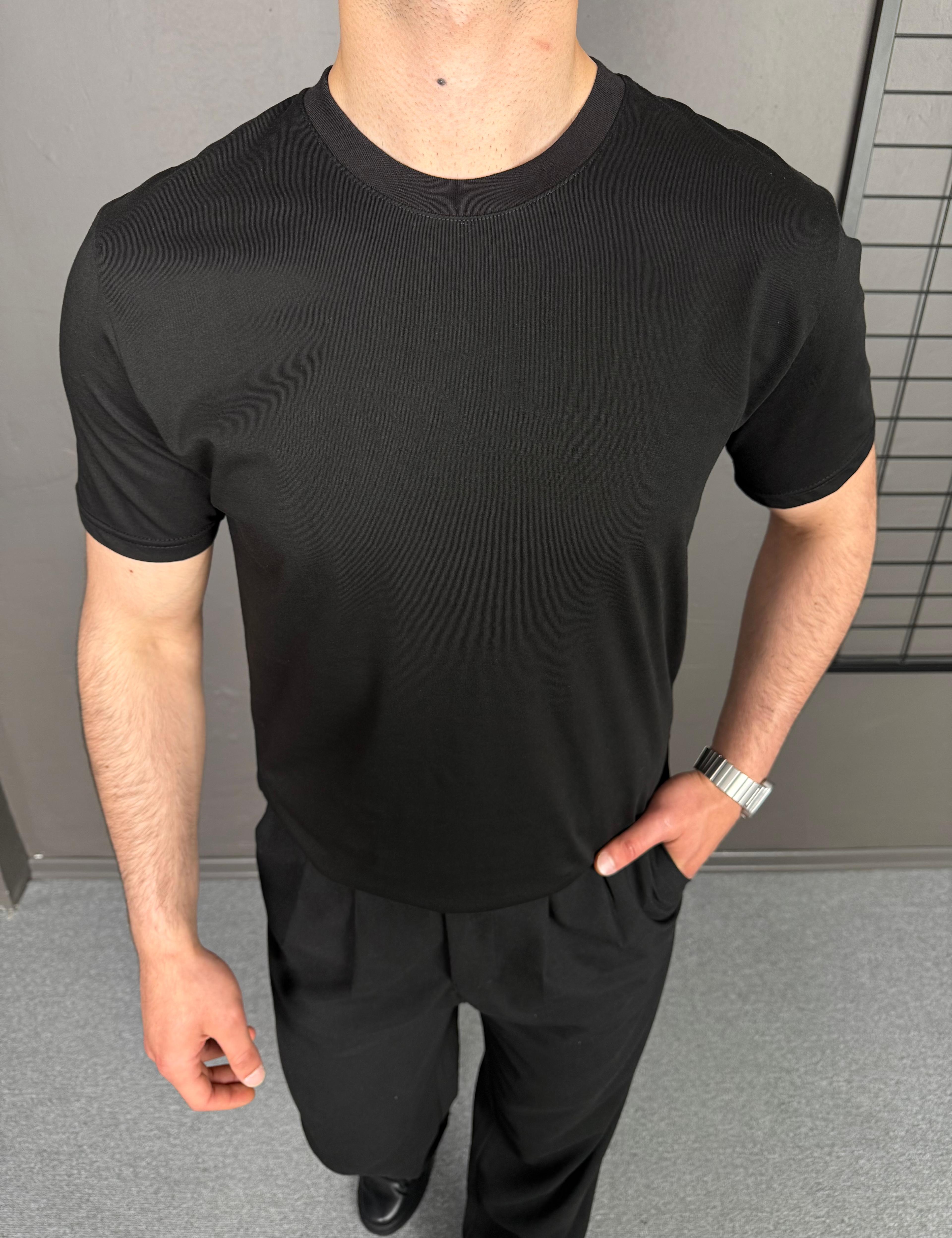 Slim Fit Basic Likralı T-Shirt