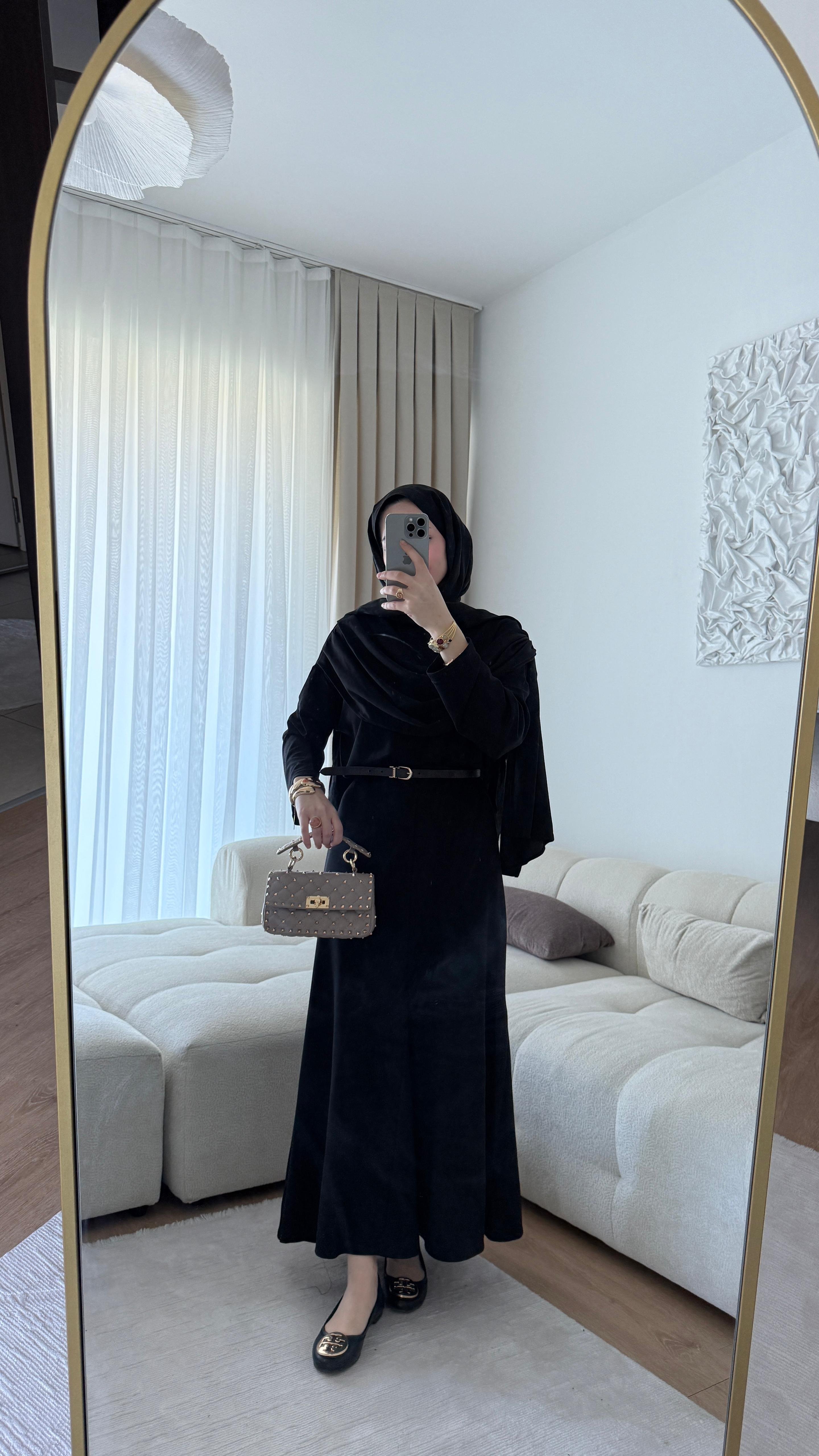 Lorena Şal Yaka Takım Siyah 
