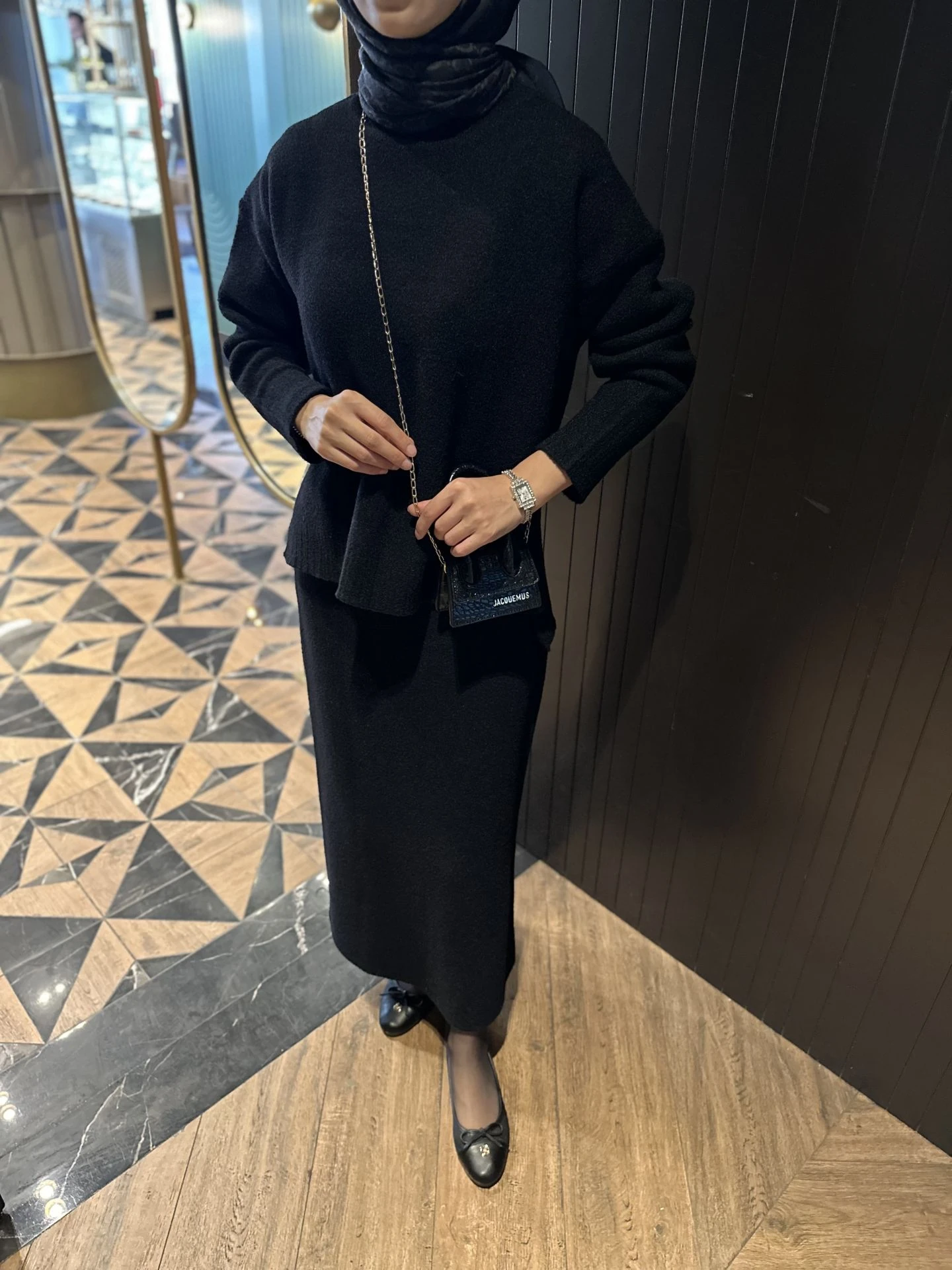 Triko Set İkili Siyah