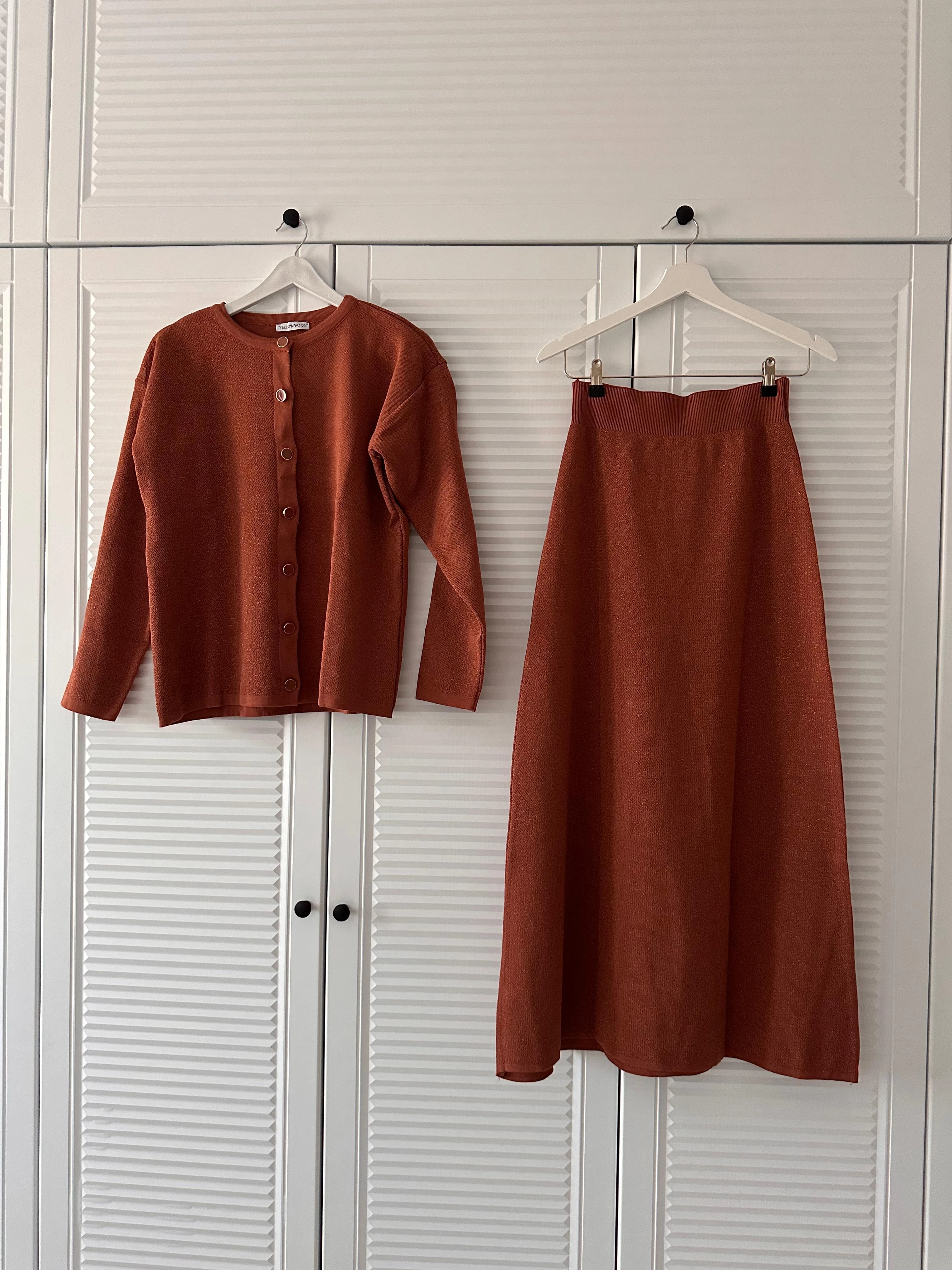 Simli Triko Takım Kiremit 