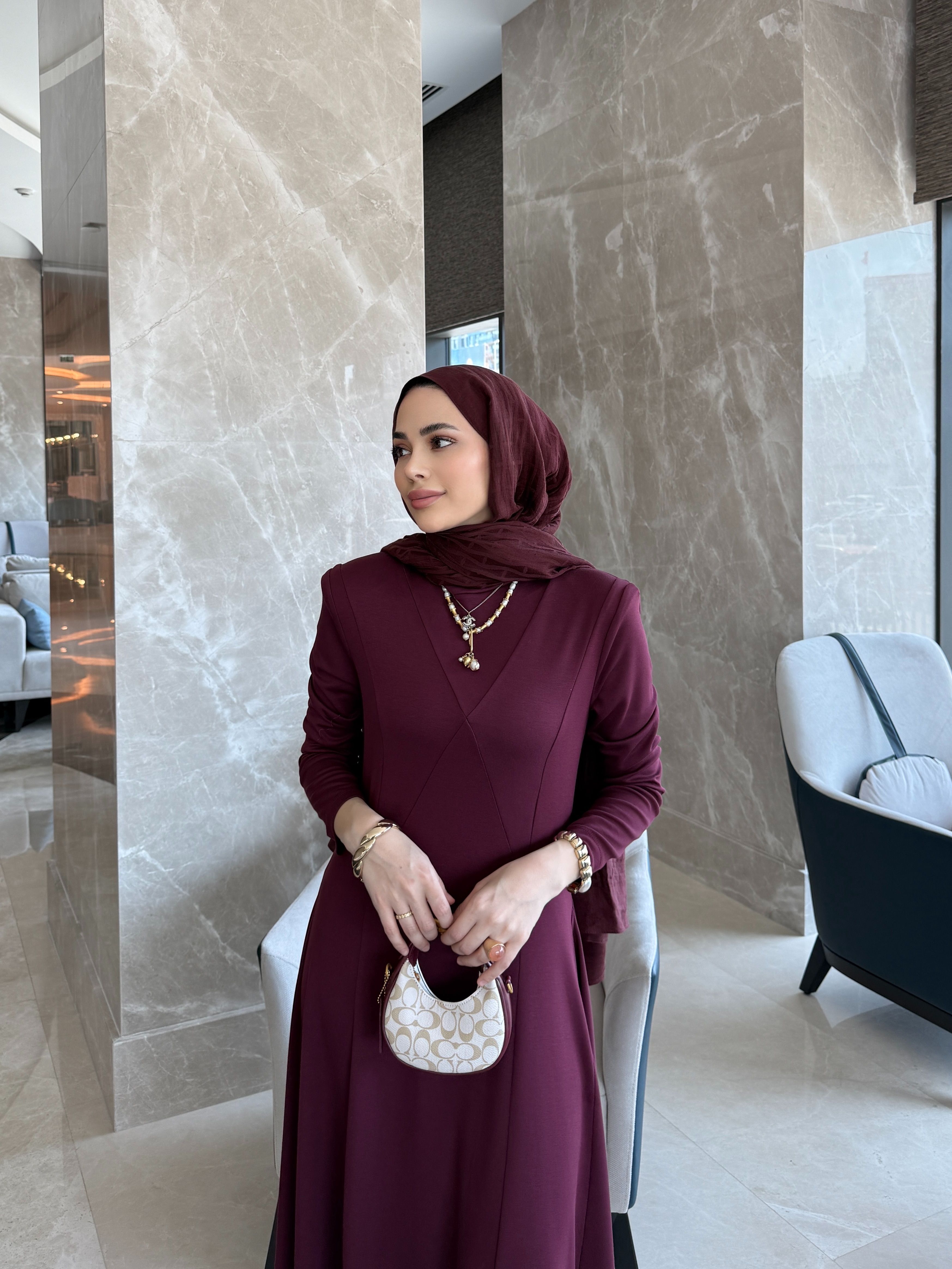 Oysho Parçalı Elbise Bordo