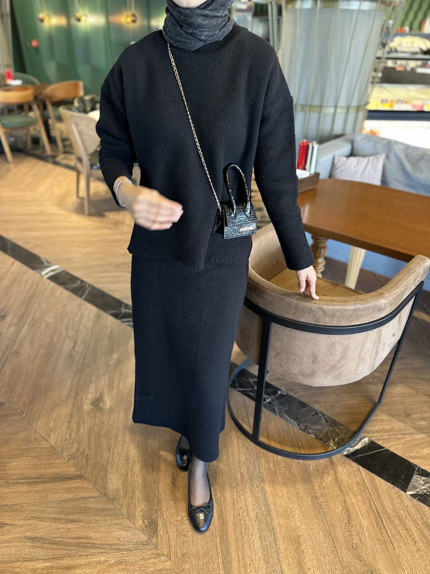 Triko Set İkili Siyah