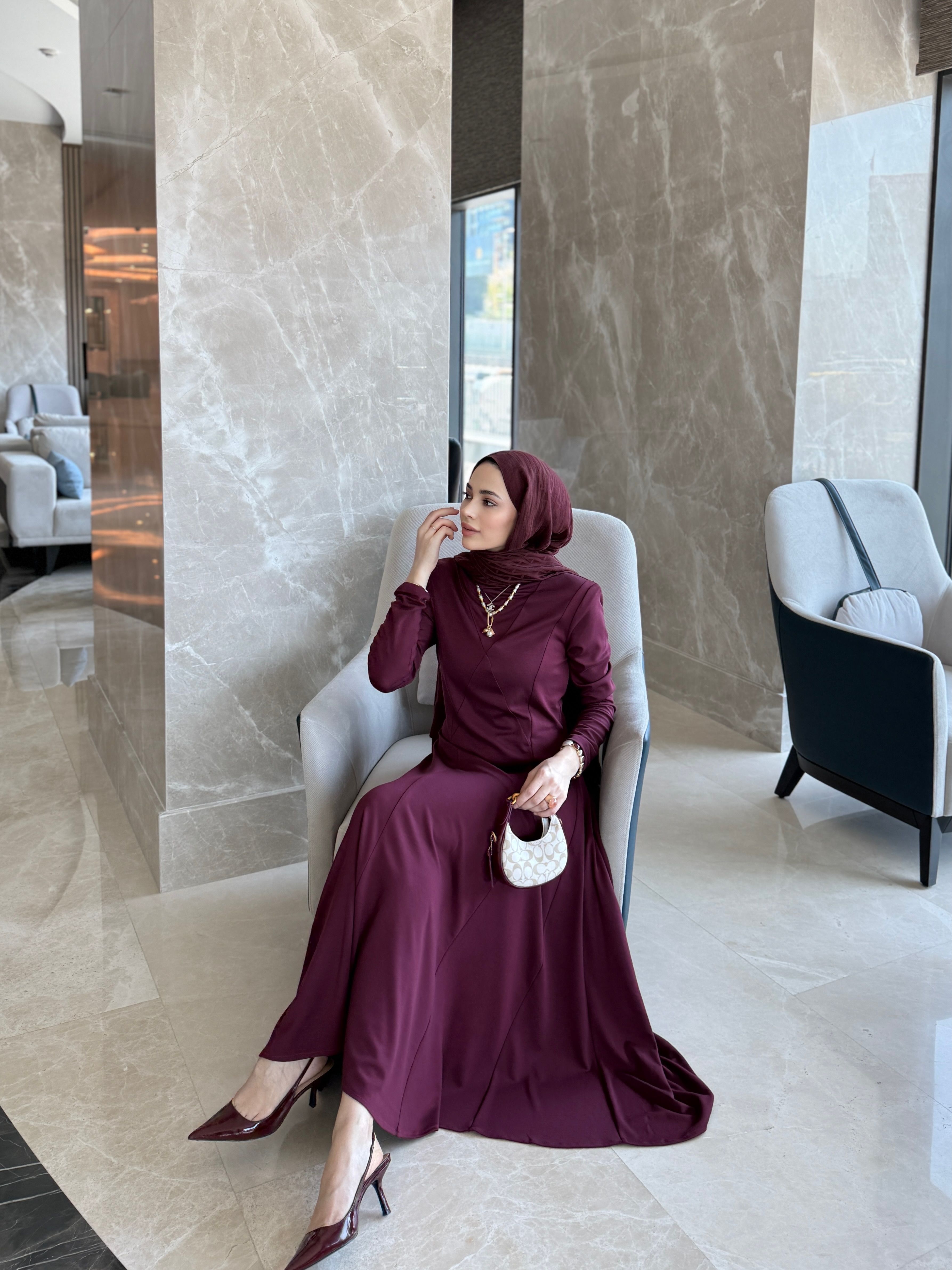 Oysho Parçalı Elbise Bordo