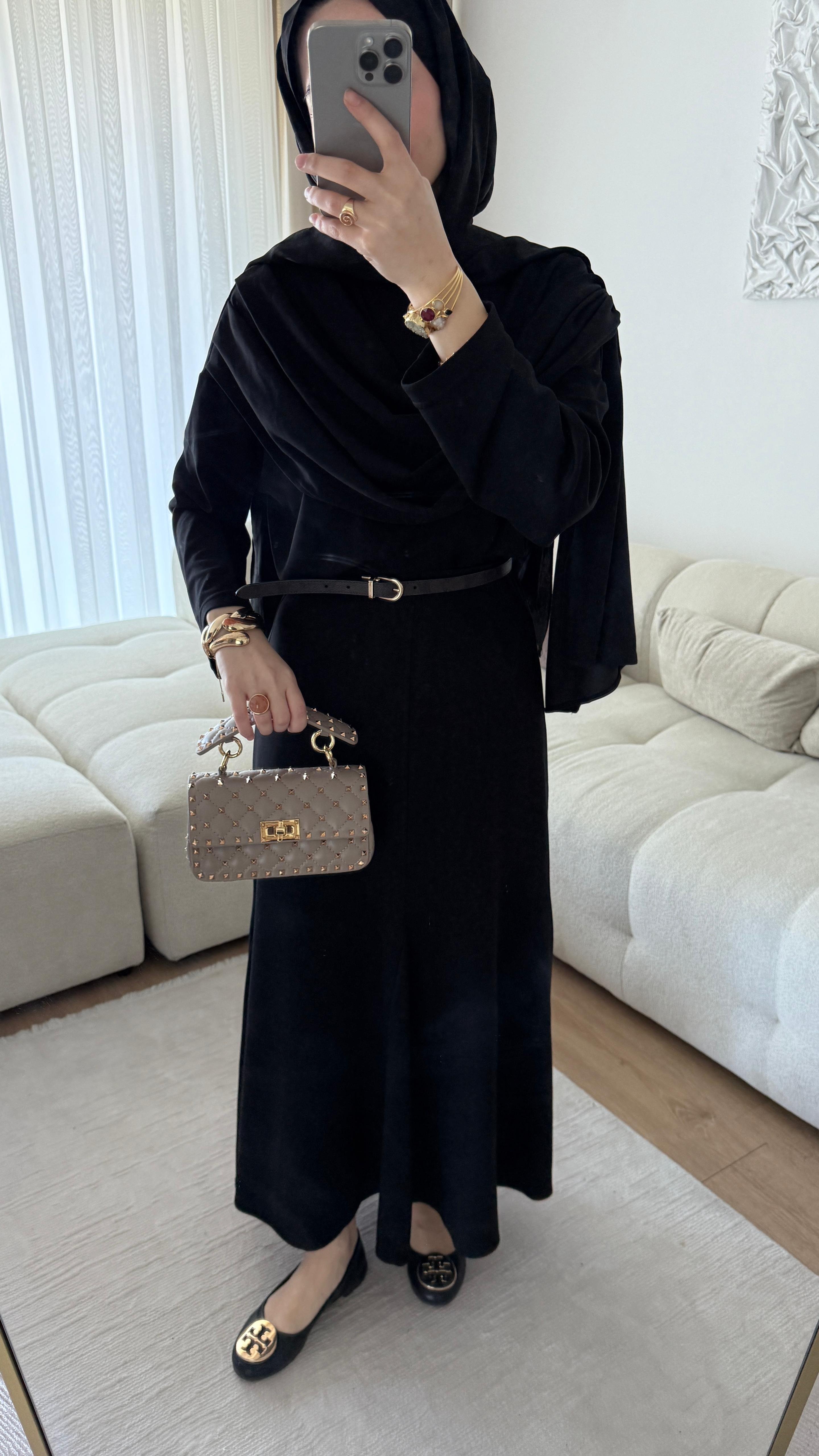 Lorena Şal Yaka Takım Siyah 