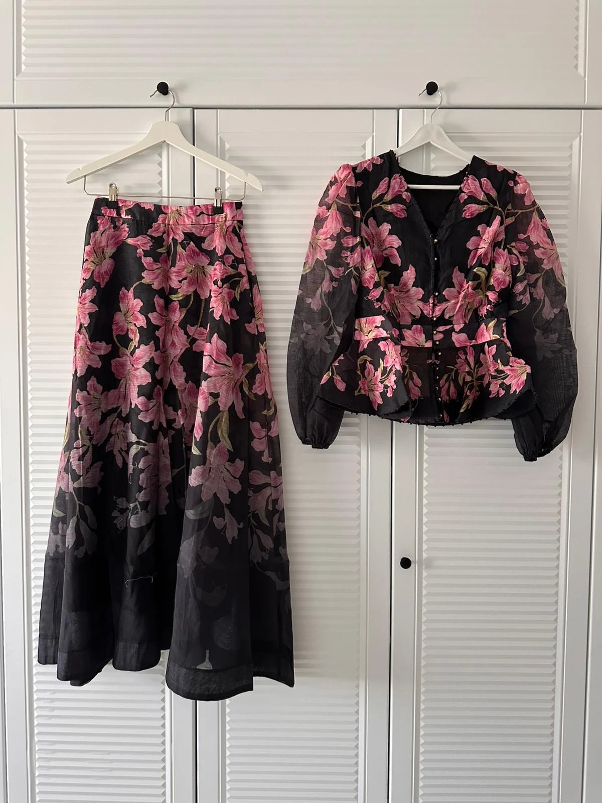  Floral İthal Etekli Takım 