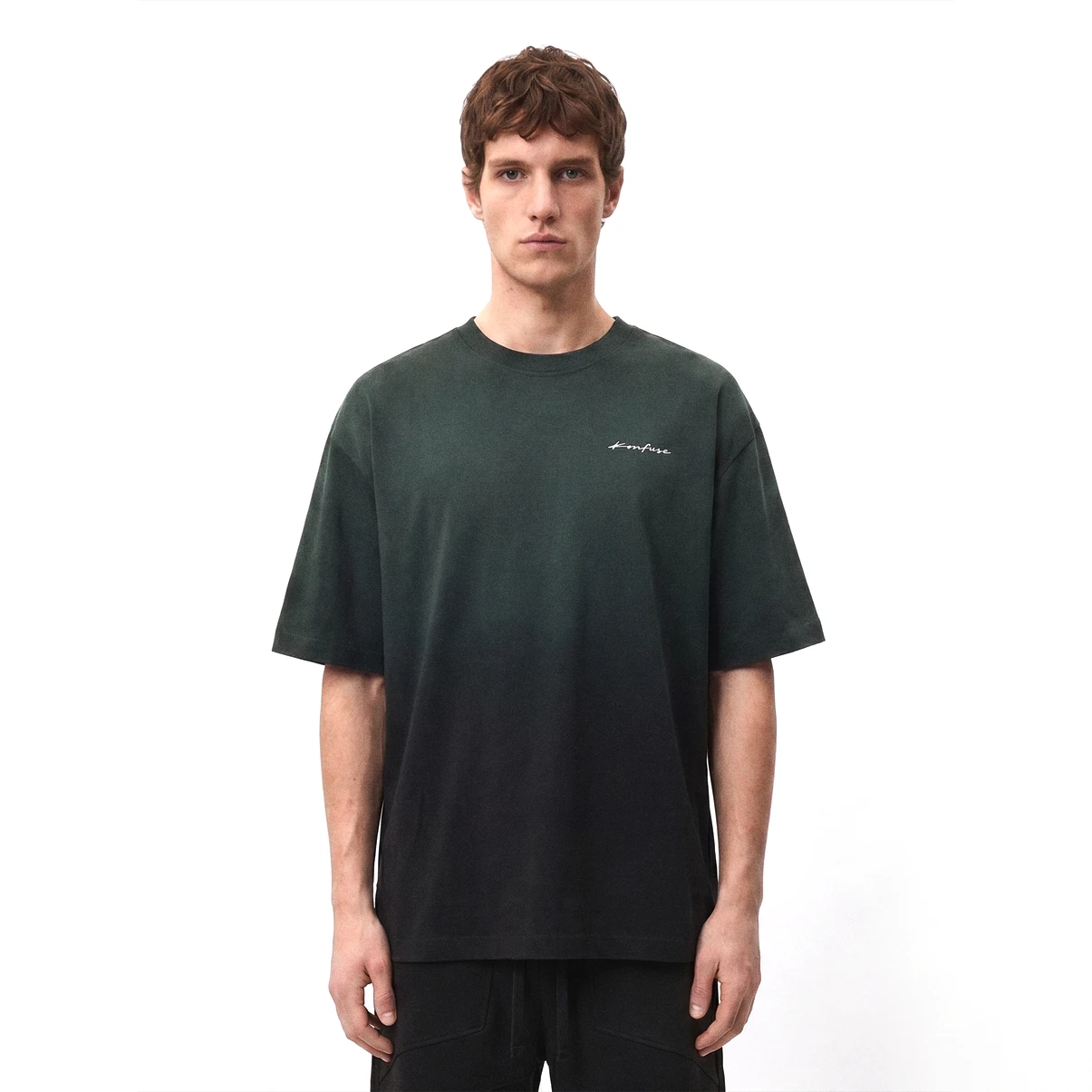 BASIC GREEN WASHED T-SHIRT