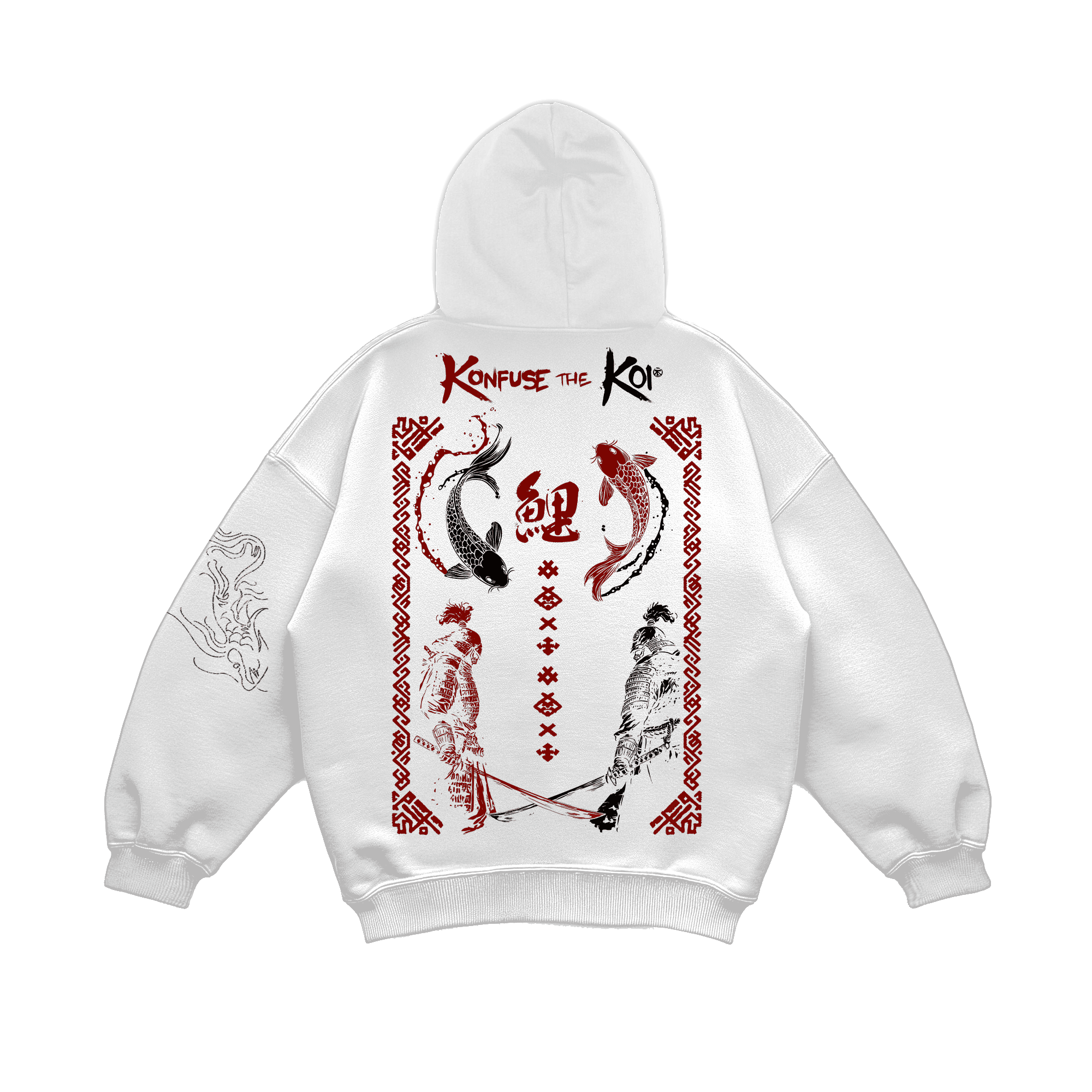 THE KOI HOODIE-BEYAZ