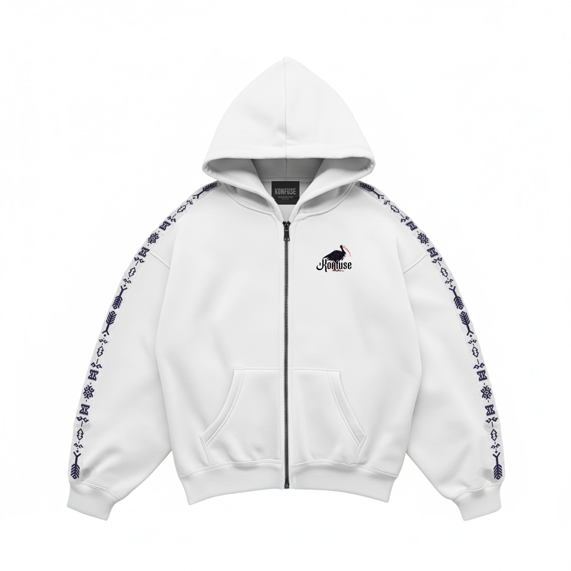 THE KELAYNAK ZIP HOODIE BEYAZ