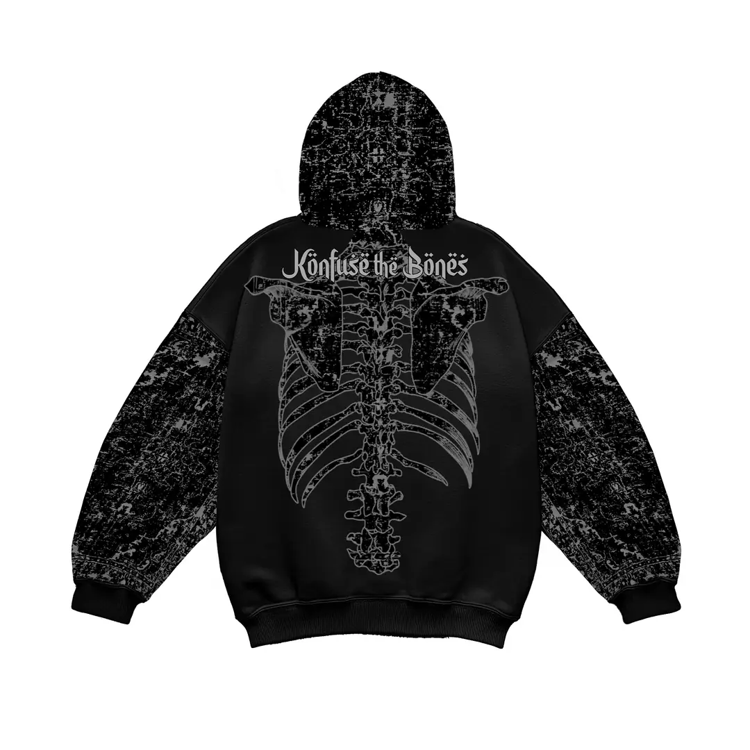 The BONEZ I’m Not Your King Hoodie Black bonesziparkav2.webp