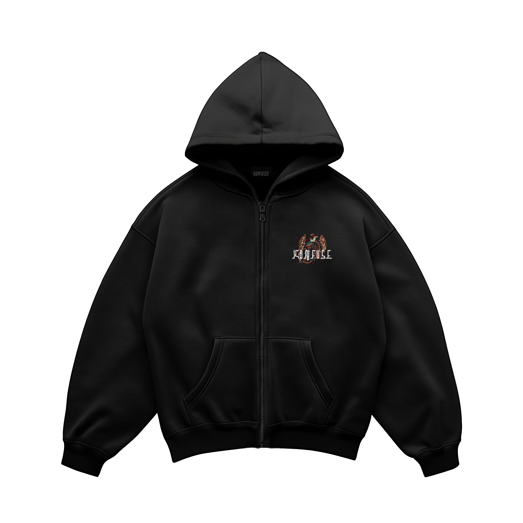 THE BAZAAR ZIP HOODIE SIYAH