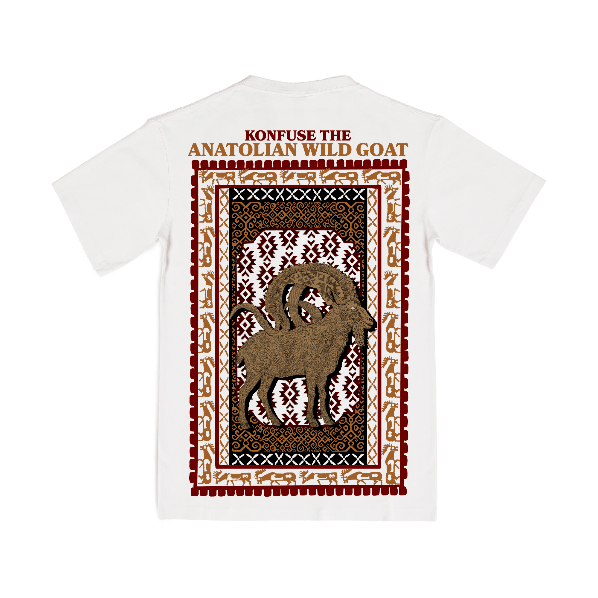 THE WILD GOAT T-SHIRT BEYAZ