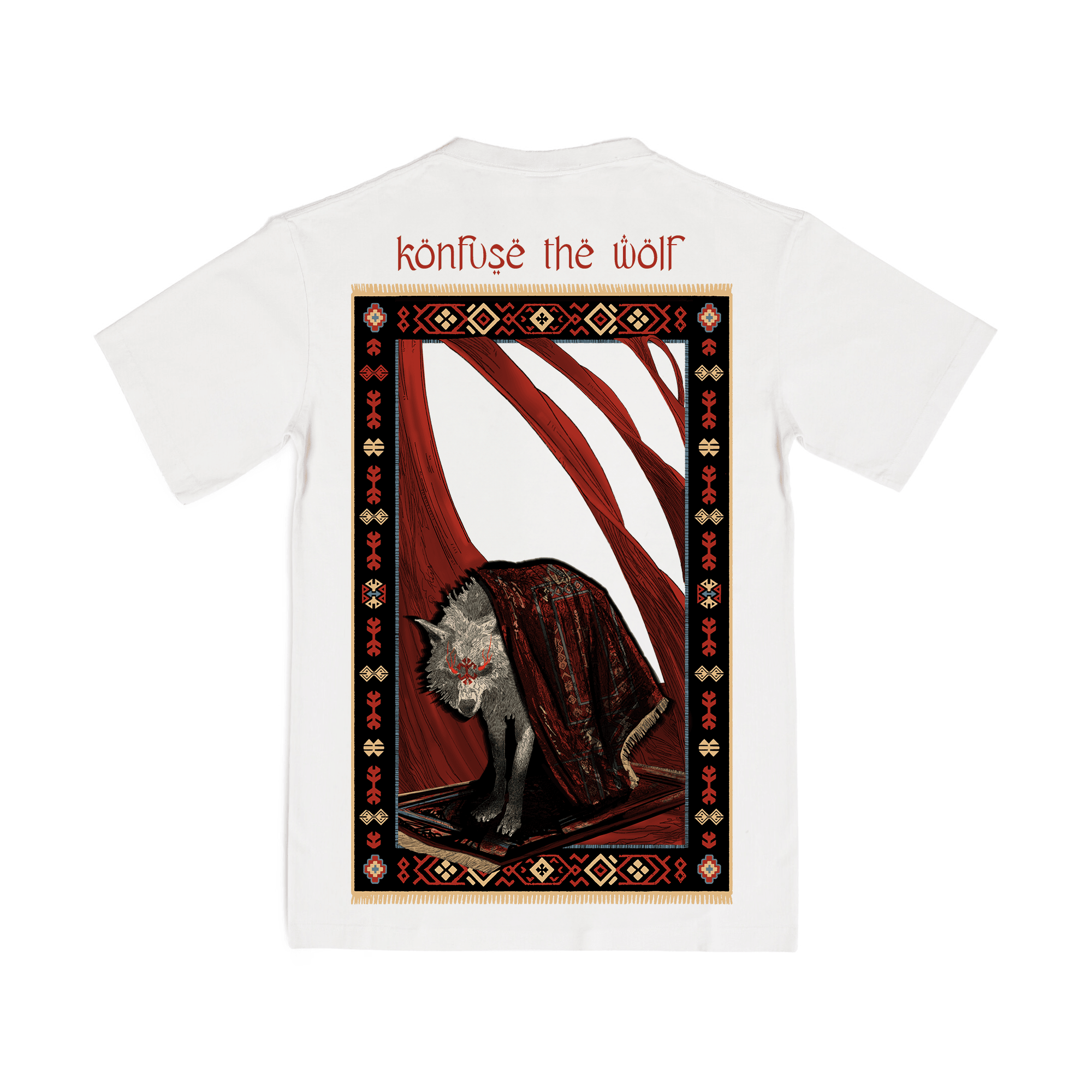 THE WOLF T-SHIRT BEYAZ