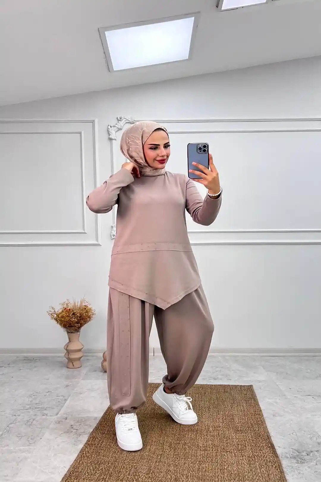 Oysho Kumaş Asimetrik Kesim Şık İkili Takım 10541