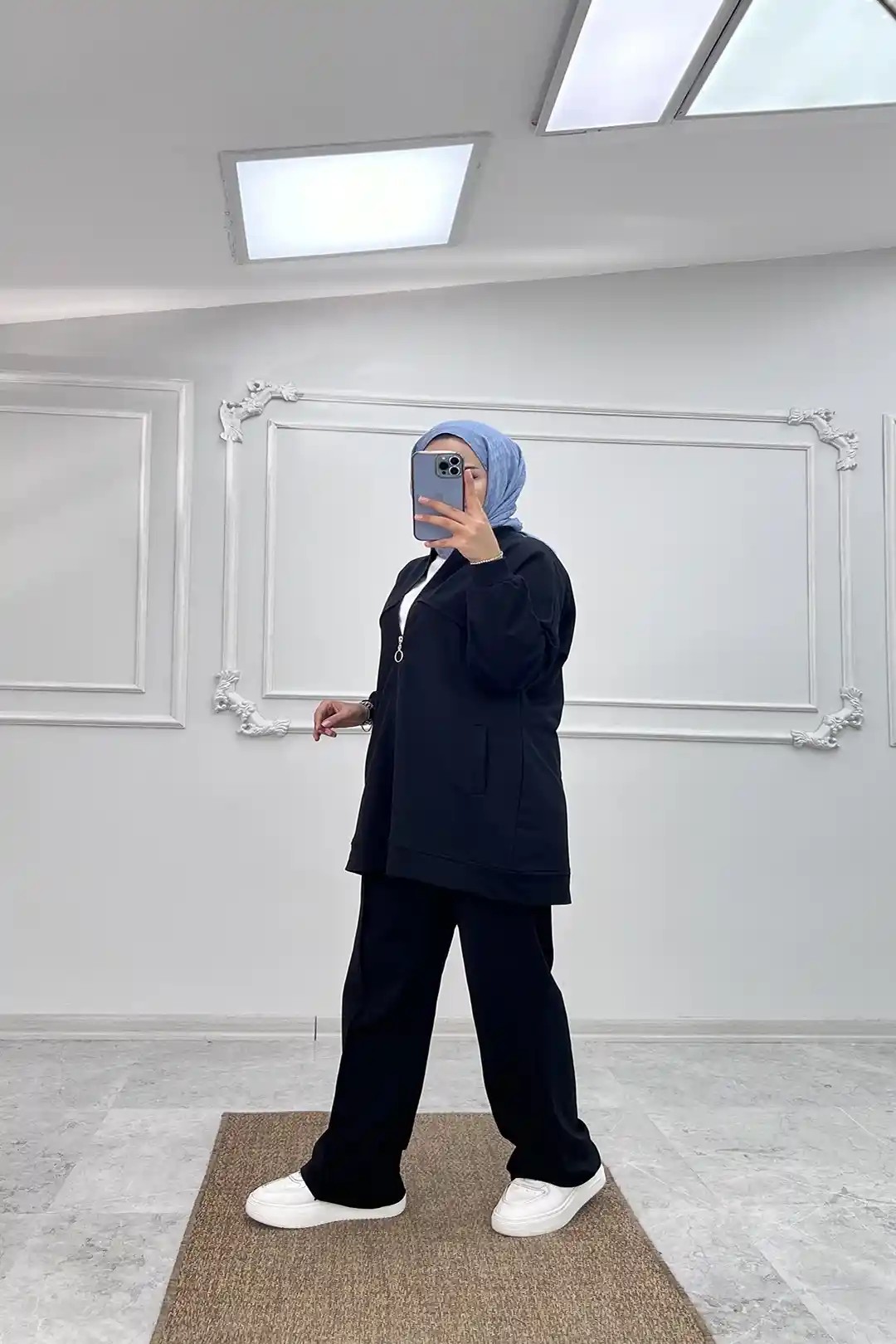 İki İplik Penye Kumaş Fermuarlı İkili Takım 10548