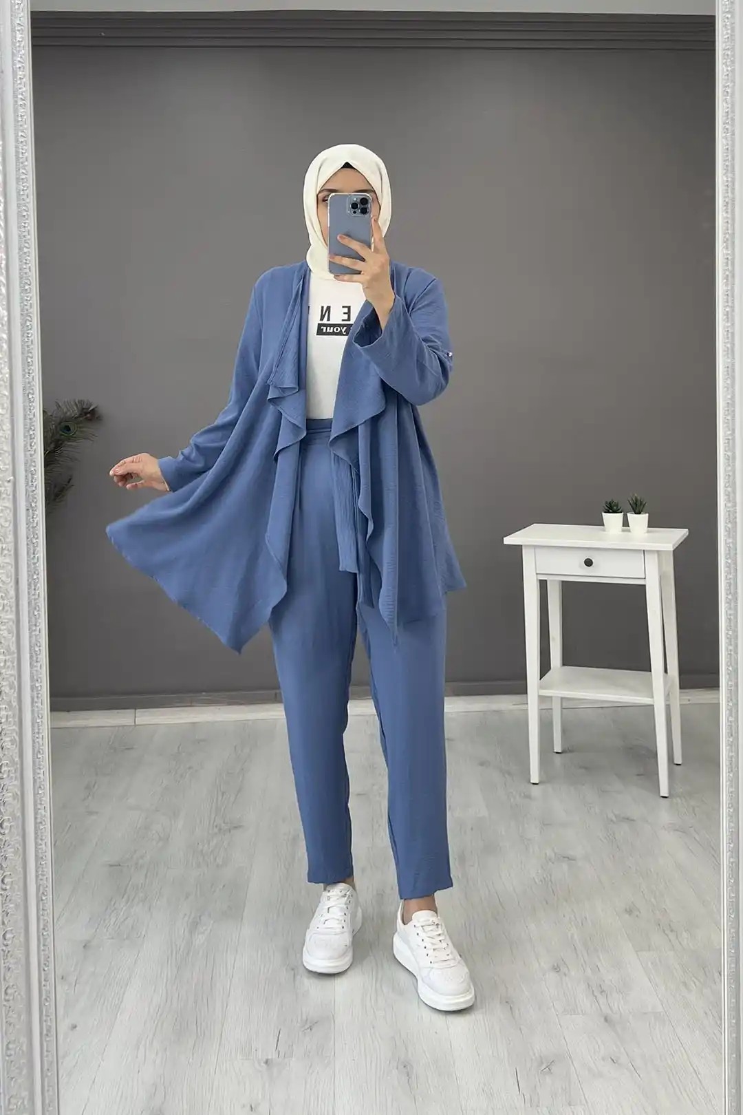 Wholesale Aerobin Fabric Asymmetric Cut Three-Piece Suit