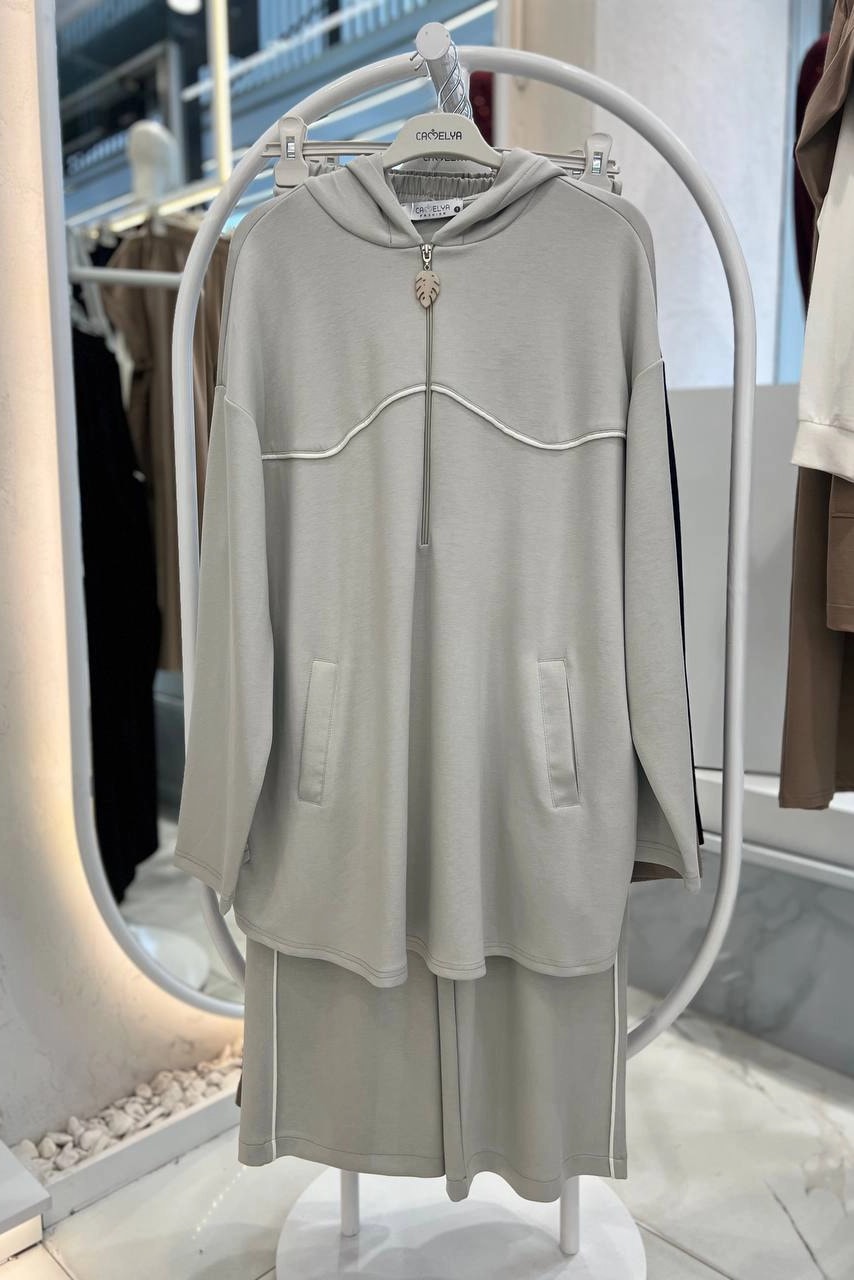 Wholesale Oysho Fabric Stripe Detail Two-Piece Set