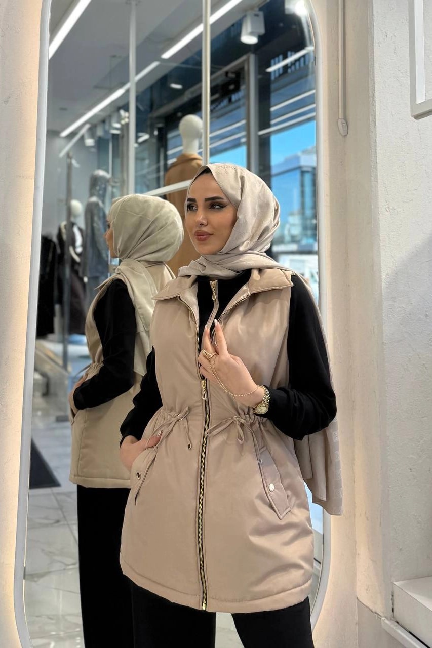 Toptan Oysho Kumaş Kapitone Yelekli Üçlü Takım